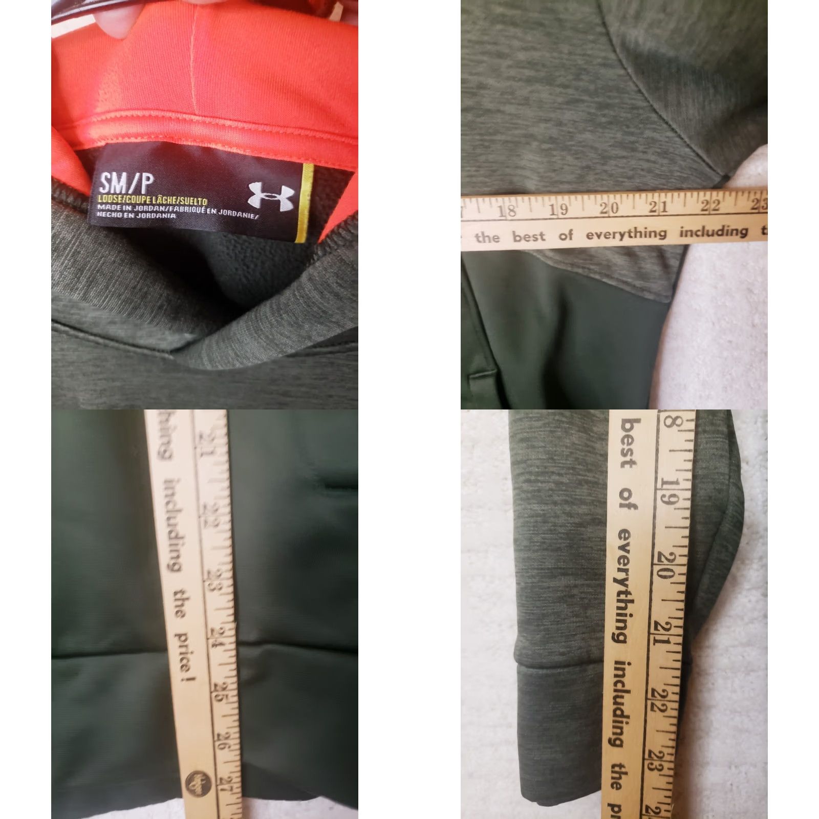 Under Armour Under Armour Men's Hoodie Fleece Lined Pullover Green Orange Camo Regular Fit Large Size US S / EU 44-46 / 1 - 9 Thumbnail