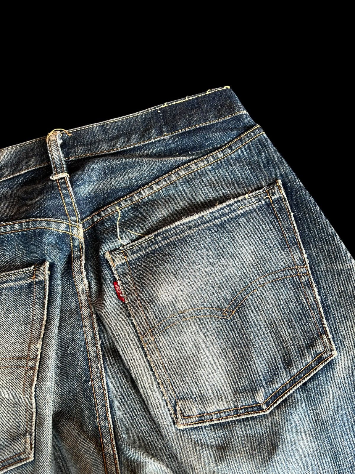 Levi's Vintage Distressed Levi’s 501 E LVC Selvedge Denim Jean Size US 32 / EU 48 - 12 Thumbnail