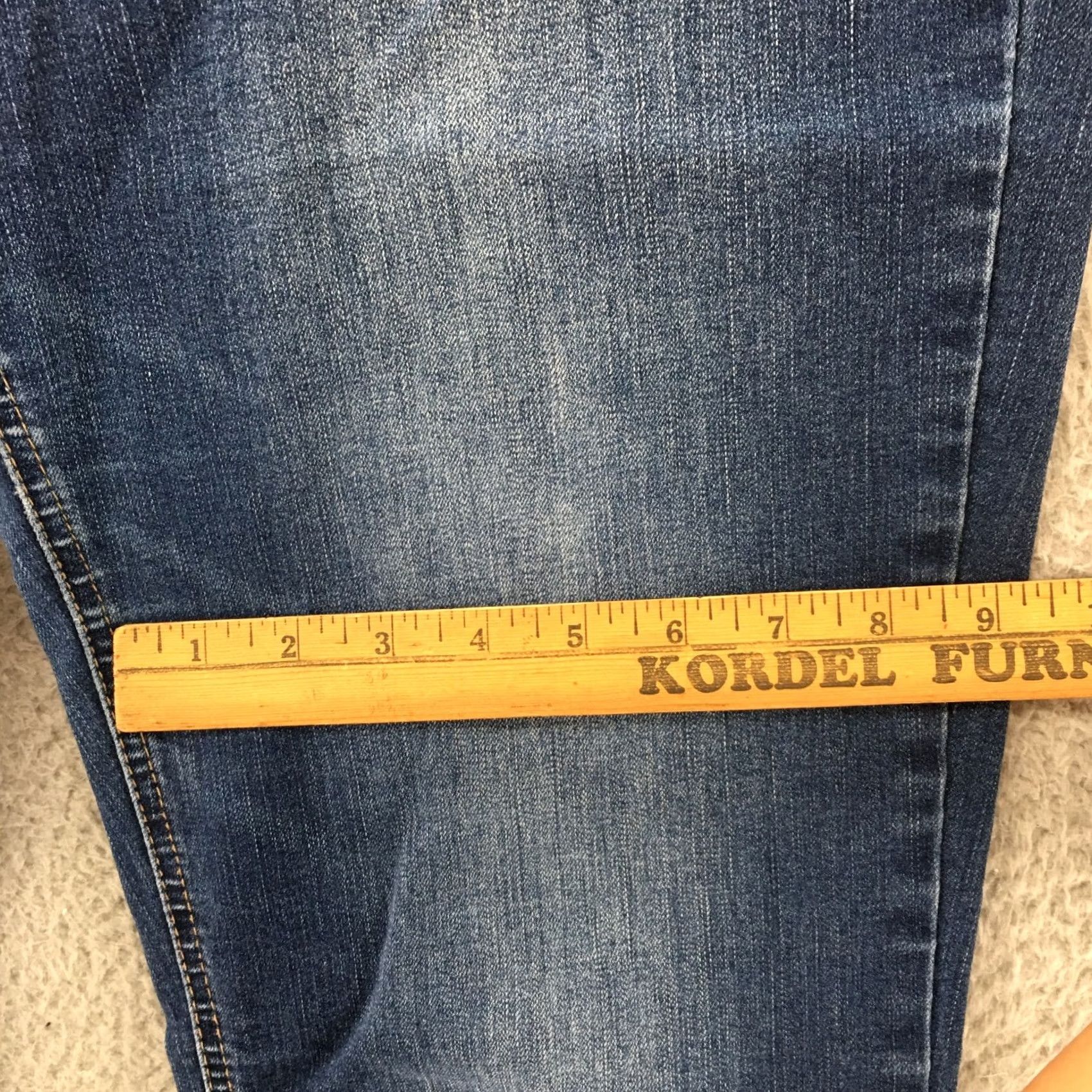Vintage Maurices Jeans Womens Bootcut Regular Blue Dark Wash Denim Mid Rise Zip Fly 4 Mens Womens Girls Girls Size 27" / US 4 / IT 40 - 6 Thumbnail