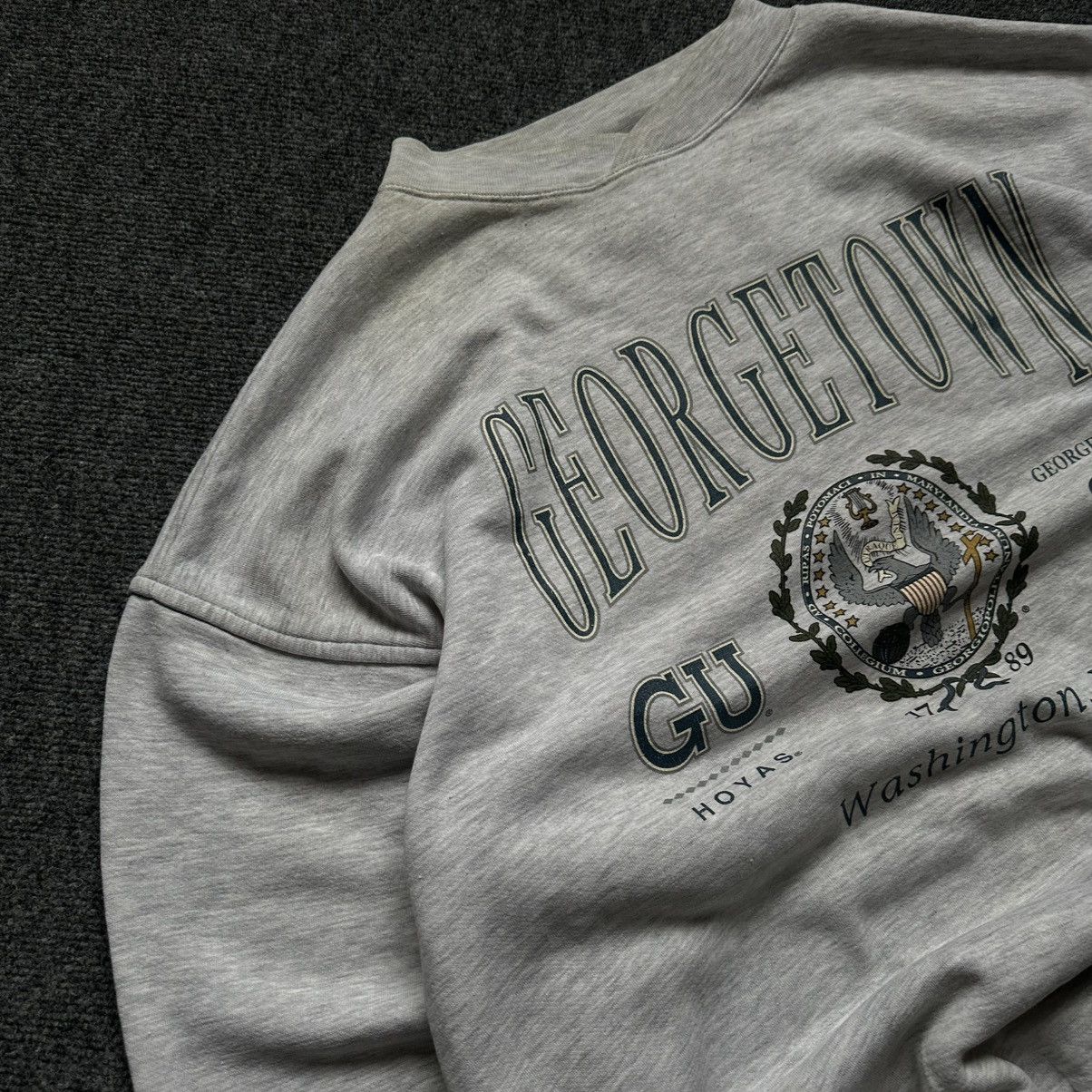 Y/Project Vintage Georgetown Hoyas Sweatshirt Size XL Heather Grey Spo Size US XL / EU 56 / 4 - 6 Thumbnail