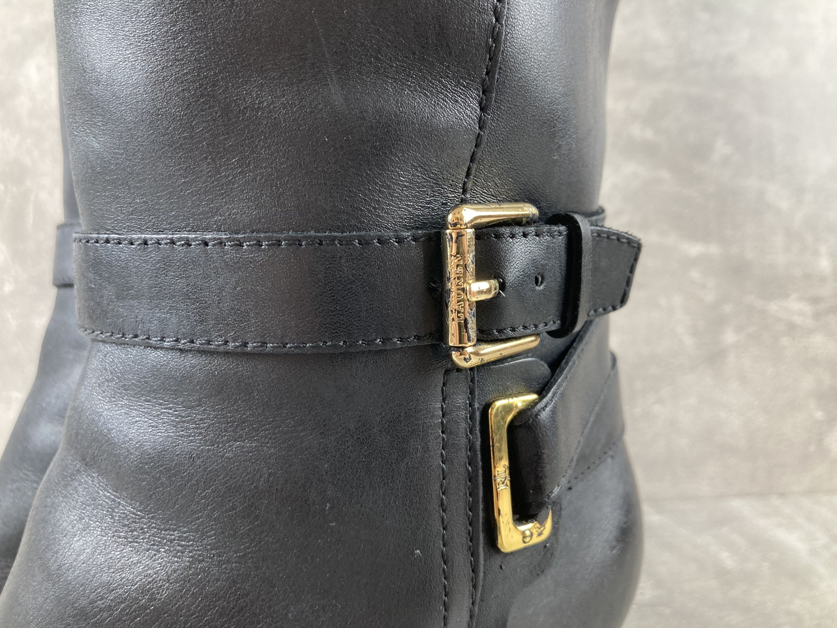 Lauren Ralph Lauren Lauren Ralph Lauren black leather hi avant garde heel boots Size US 9.5 / IT 39.5 - 11 Thumbnail