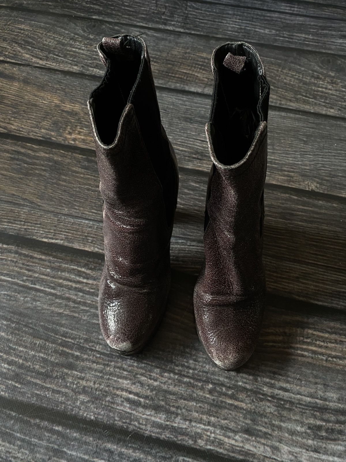 Prada Prada leather heels boots avant garde Size US 9 / IT 39 - 3 Thumbnail
