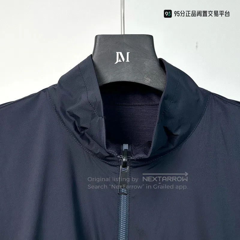 Ermenegildo Zegna Zegna SS23 Men's Solid Stand Collar Reversible Jacket. Size US M / EU 48-50 / 2 - 5 Thumbnail
