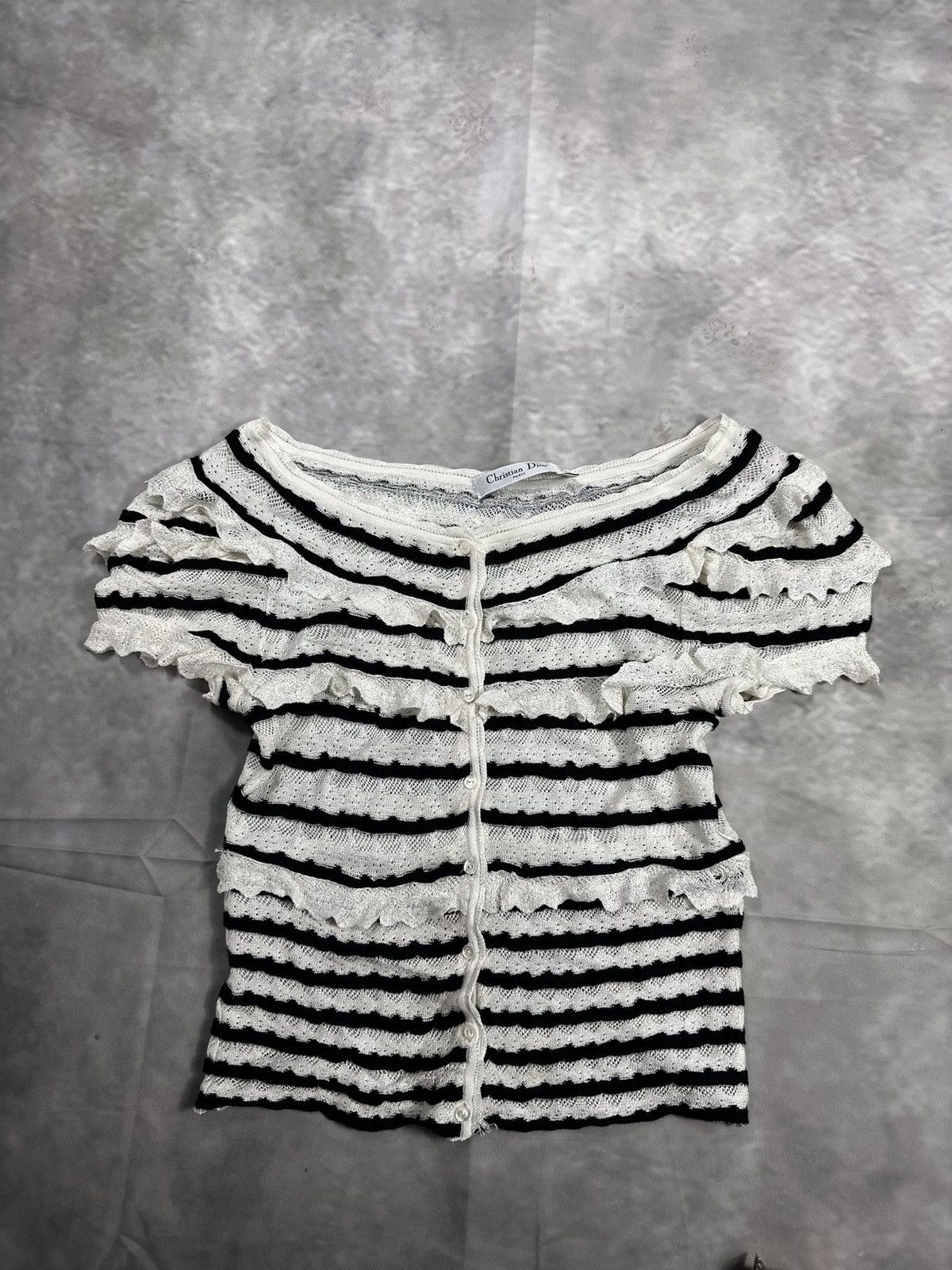 Dior Christian Dior Boutique 2010 silk john galliano Button Top Size M / US 6-8 / IT 42-44 - 1 Thumbnail
