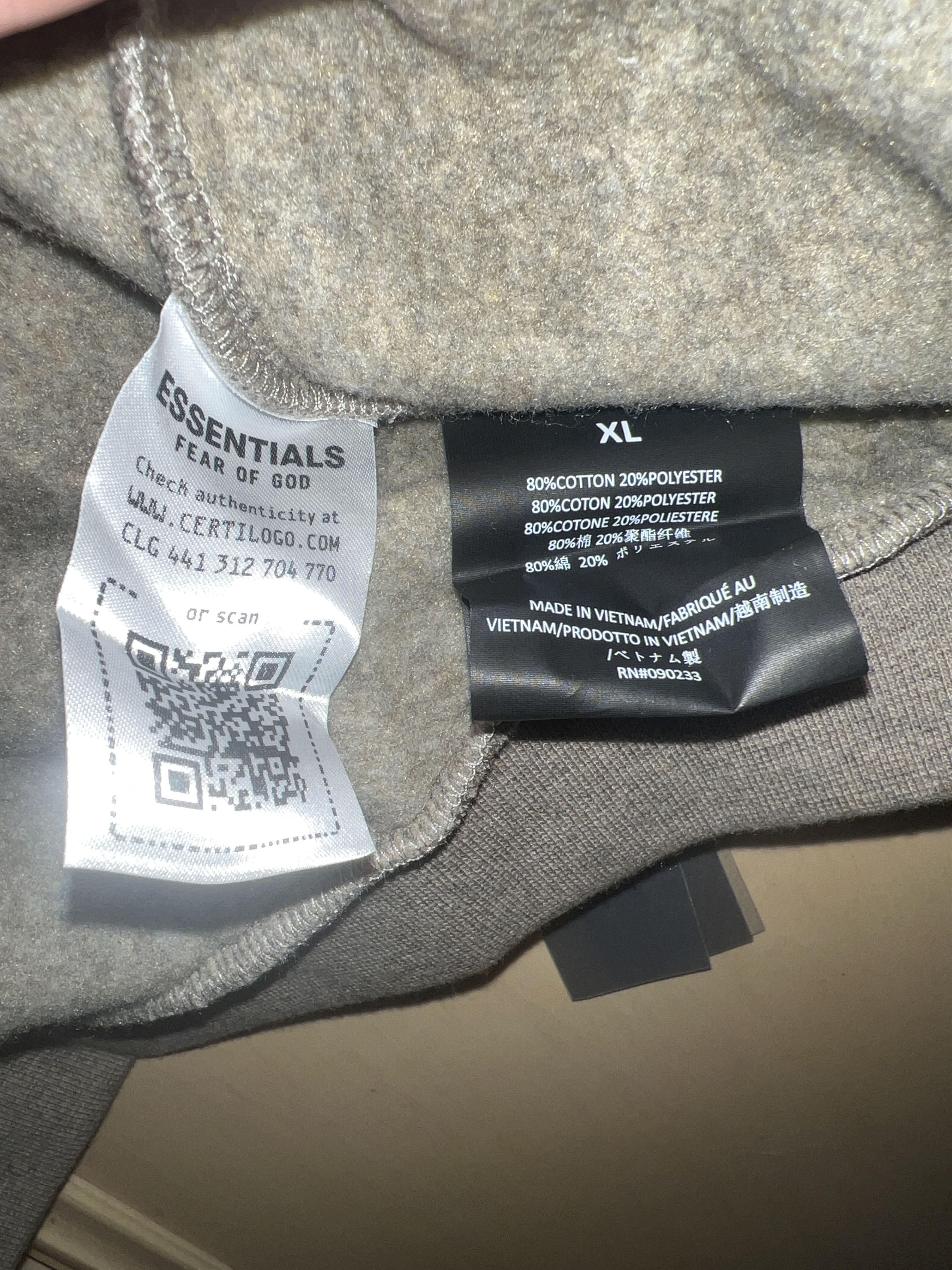 Fear of God Heather Grey Fear of God Hoodie - XL Size US XL / EU 56 / 4 - 6 Thumbnail