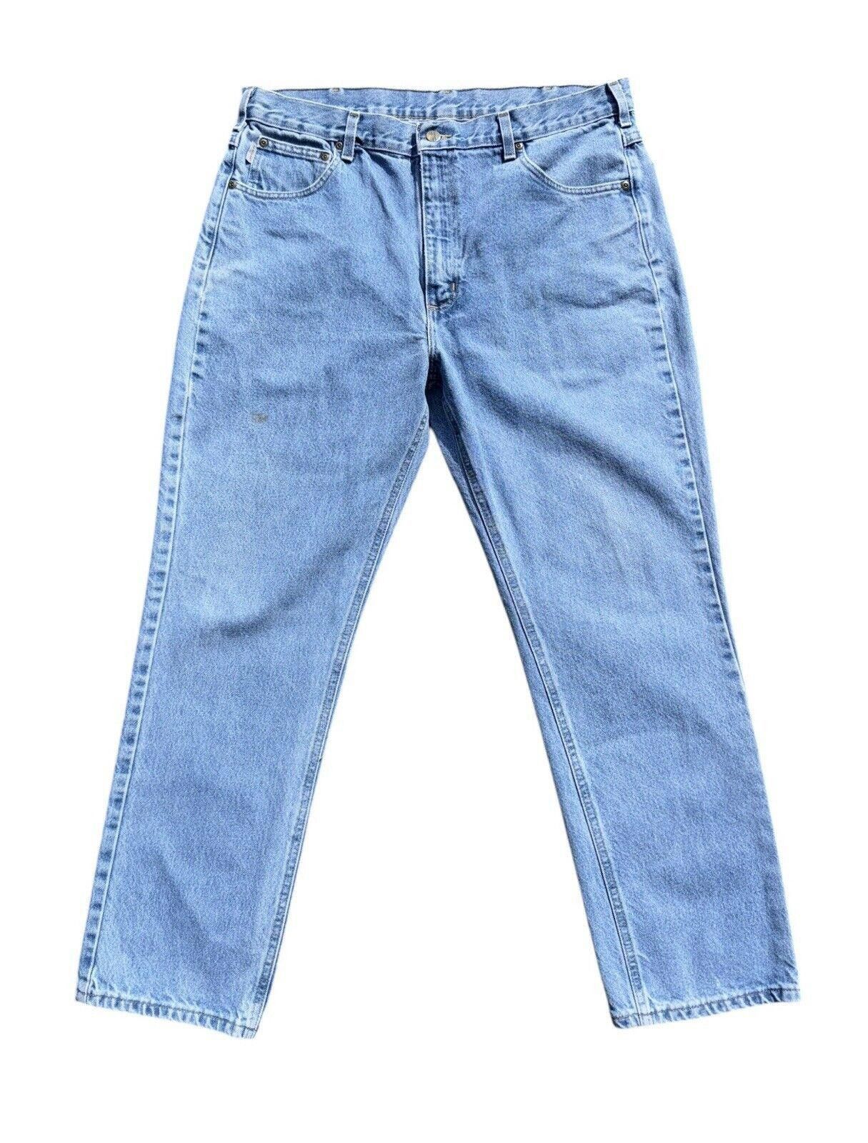 Carhartt Vintage Carhartt Blue Wash Relaxed Fit Jeans 36x30 Size US 36 / EU 52 - 1 Thumbnail
