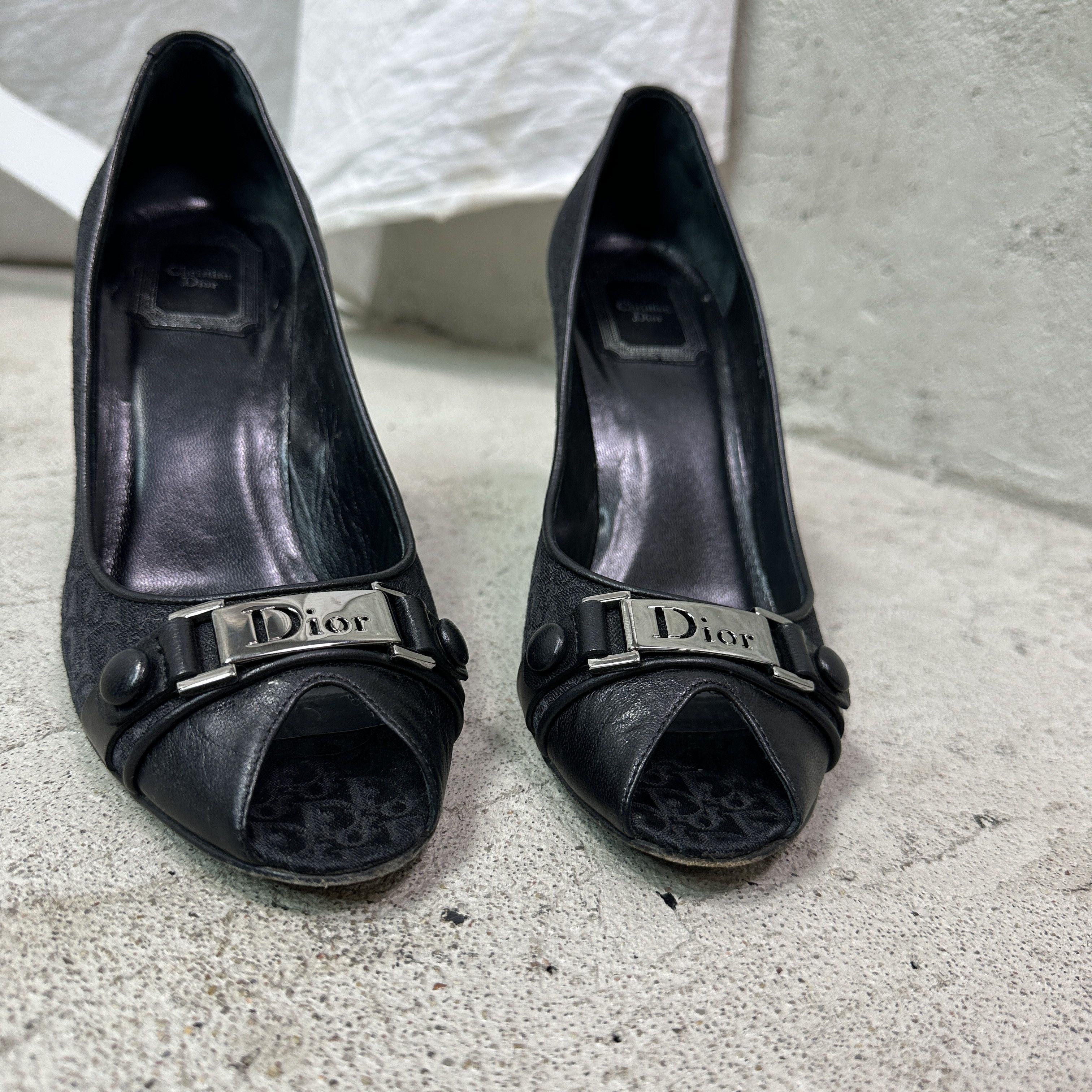 Dior Vintage Classy Christian Dior by John Galliano Heels Y2K Size US 8 / IT 38 - 3 Thumbnail