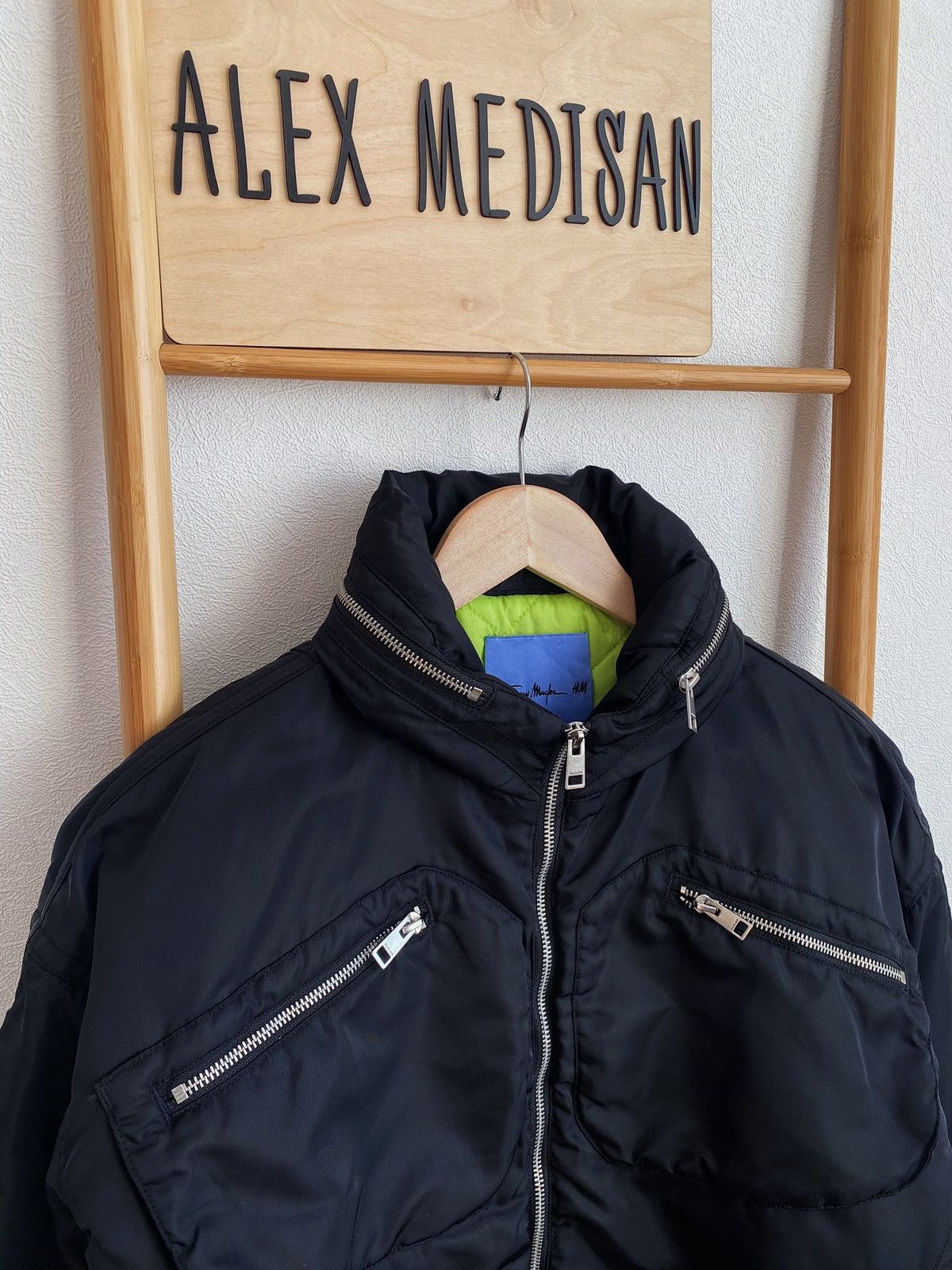 Mugler Mugler x H&M Nylon Bomber Jacket Size S Size US S / EU 44-46 / 1 - 17 Thumbnail