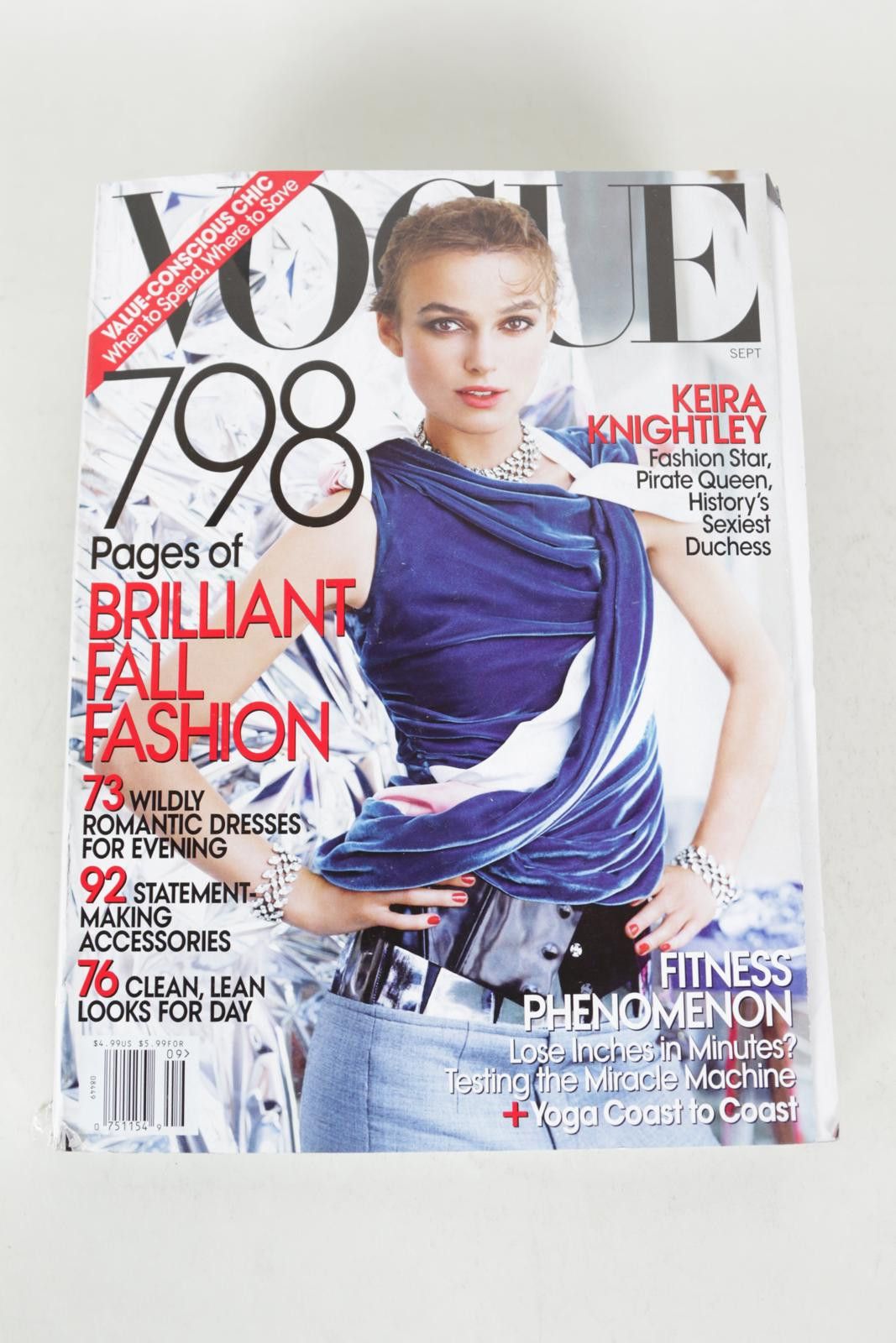 Vogue 08' Vogue September Keira Knightley Magazine Size ONE SIZE - 1 Thumbnail