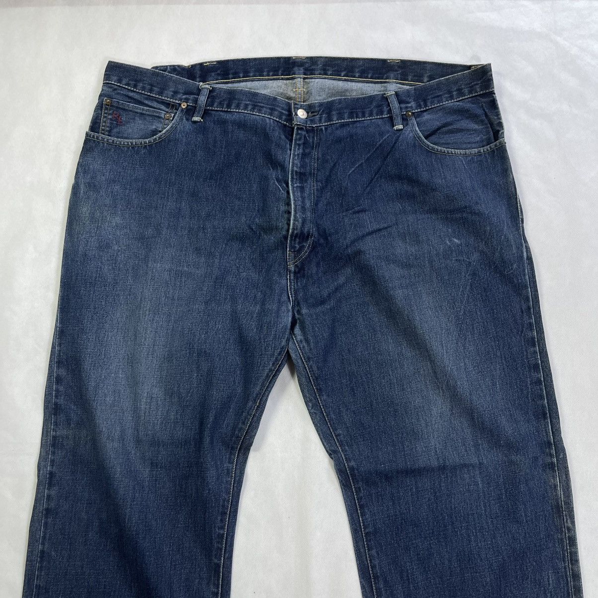 Ralph Lauren Vintage Polo Ralph Lauren 867 Denim w46 Leather Patch Jeans Size US 44 / EU 60 - 3 Thumbnail
