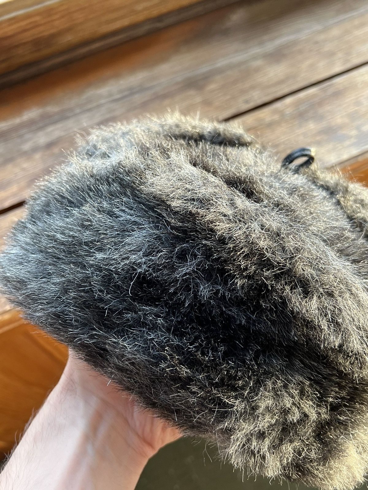 Hat Club Y2K Faux Fur Ushanka Vintage Fuzzy Trapper Hat Huge Size ONE SIZE - 4 Thumbnail