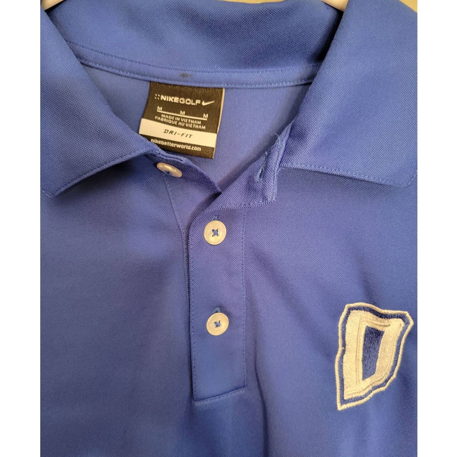 Nike Men's Nike Golf Dri Fit Blue Polo Collared Shirt Size M Size US M / EU 48-50 / 2 - 3 Thumbnail