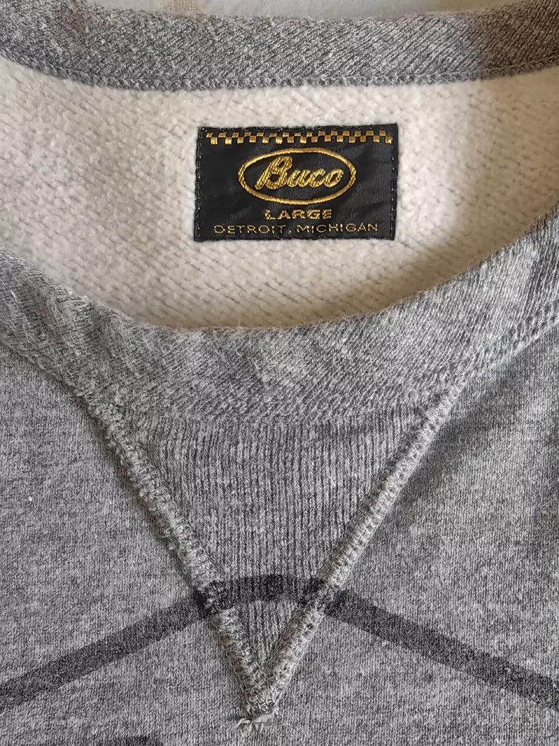 The Real McCoy's The Real McCoys BUCO ENGINEERS Heavyweight Grey Crewneck S Size US L / EU 52-54 / 3 - 5 Thumbnail