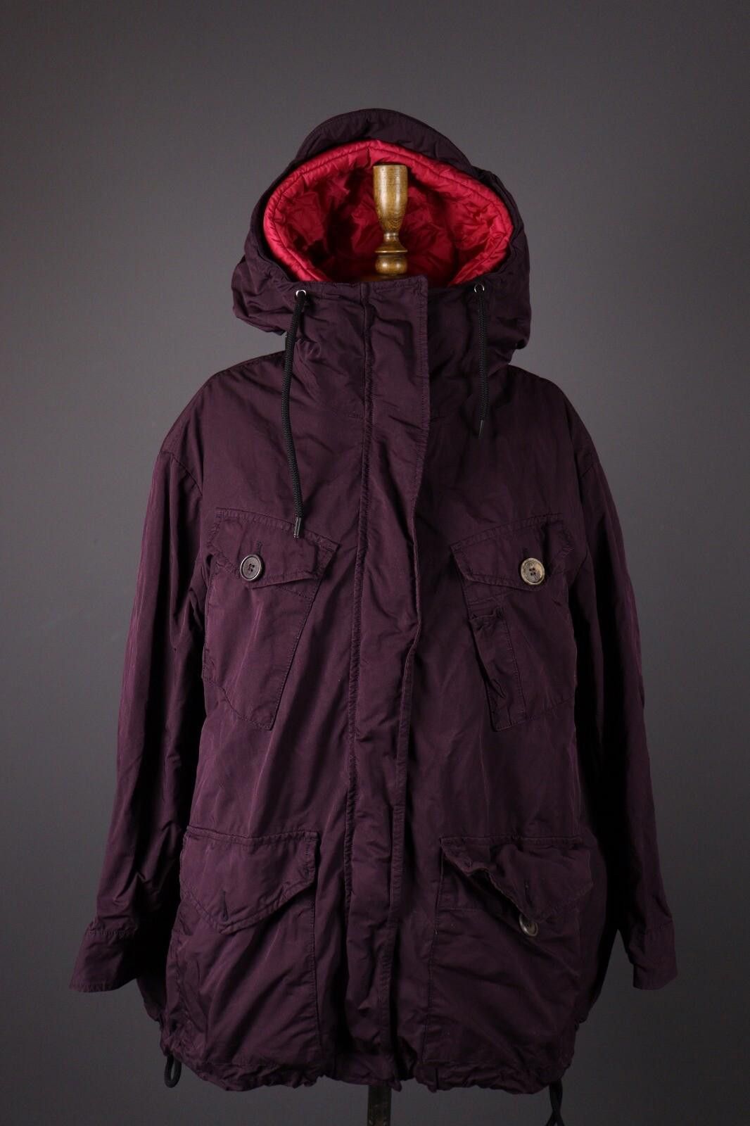 Aspesi Aspesi Thermore Purple Cargo Hooded Insulated Jacket Size S Size S / US 4 / IT 40 - 1 Thumbnail