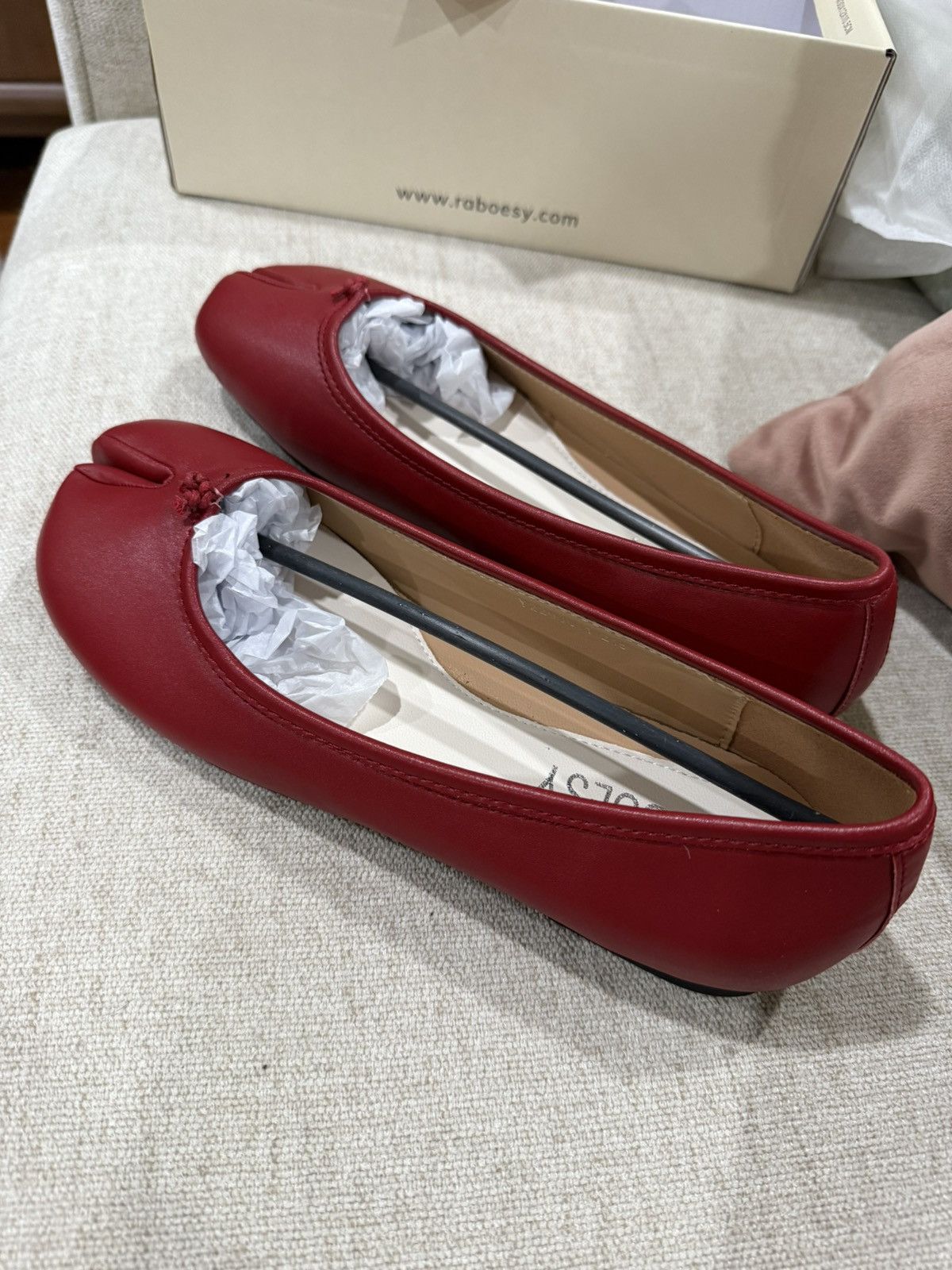 Tabi Footwear red tabi flats womens 8 Size US 8 / IT 38 - 2 Thumbnail