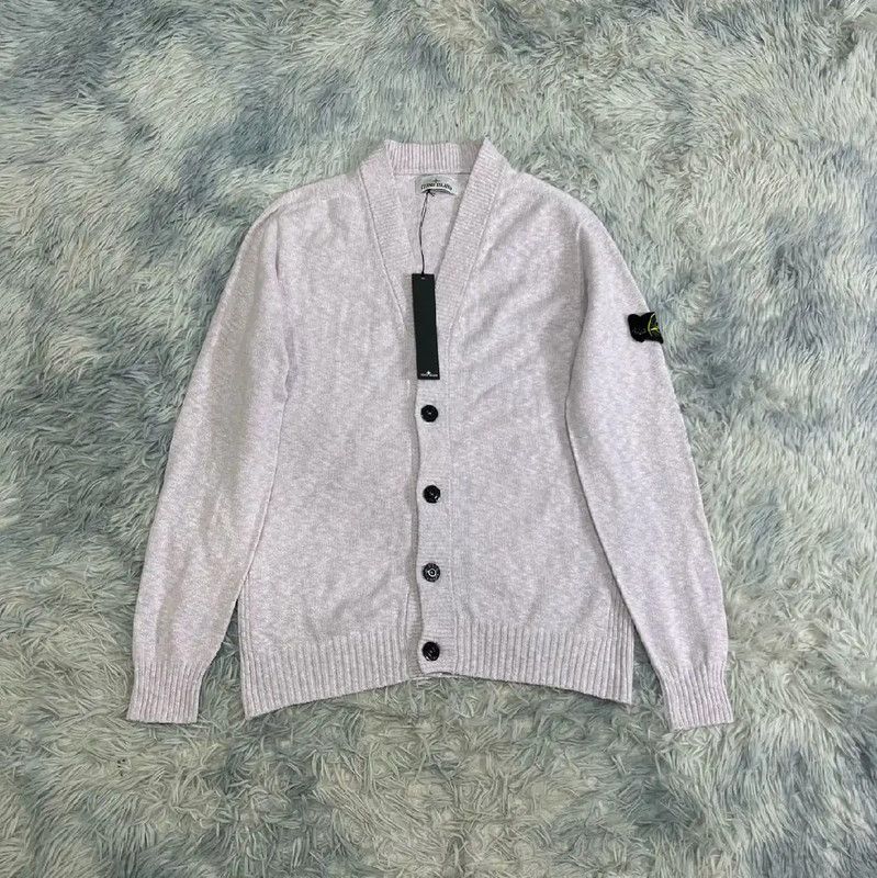 Stone Island Stone Island Gray Wool Cardigan for Men 0089 Size US M / EU 48-50 / 2 - 1 Thumbnail