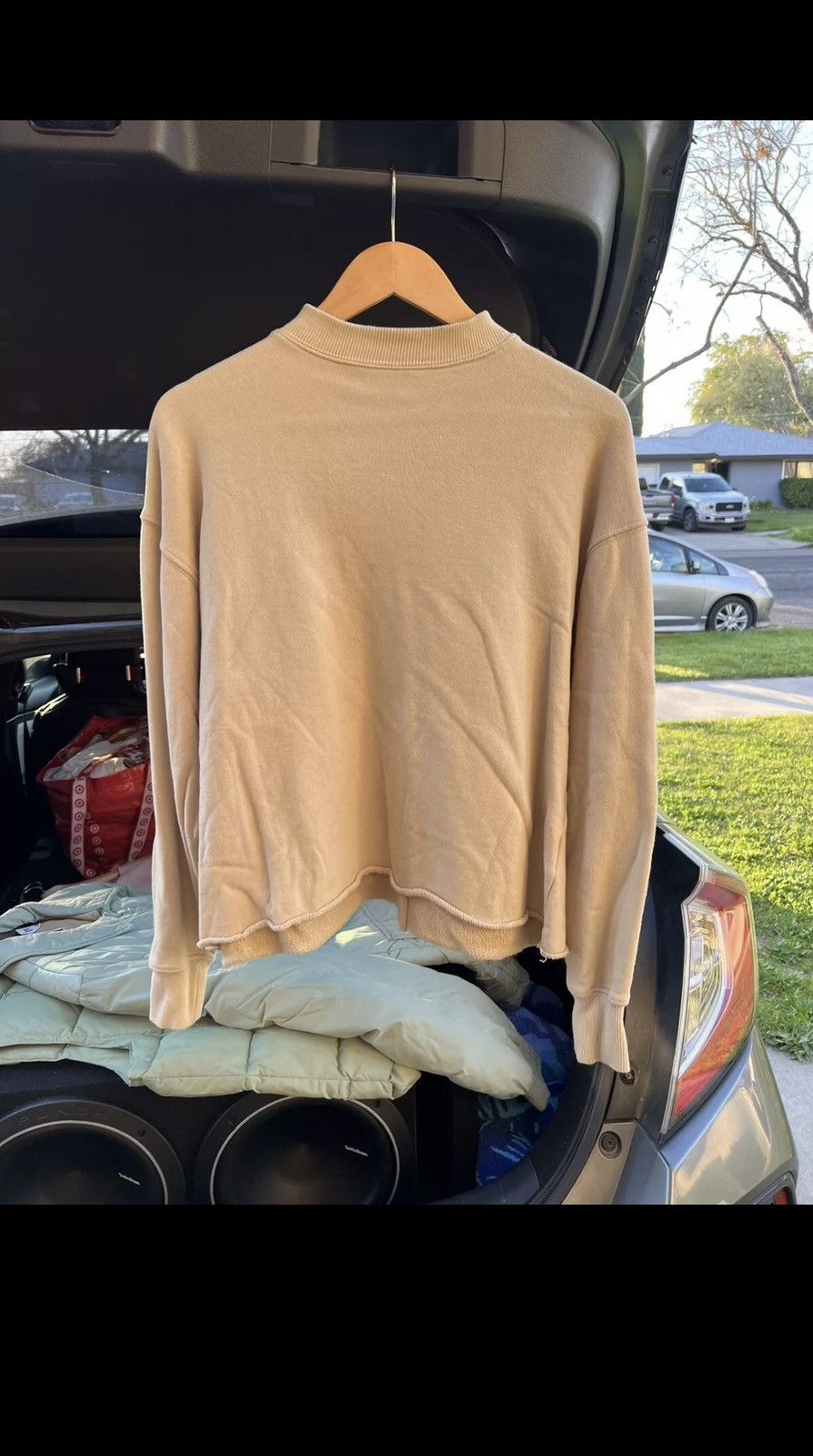 image of Barneys New York x Fear Of God Barney’S Mock Neck Sweater in Brown Tan, Men's (Size Small)