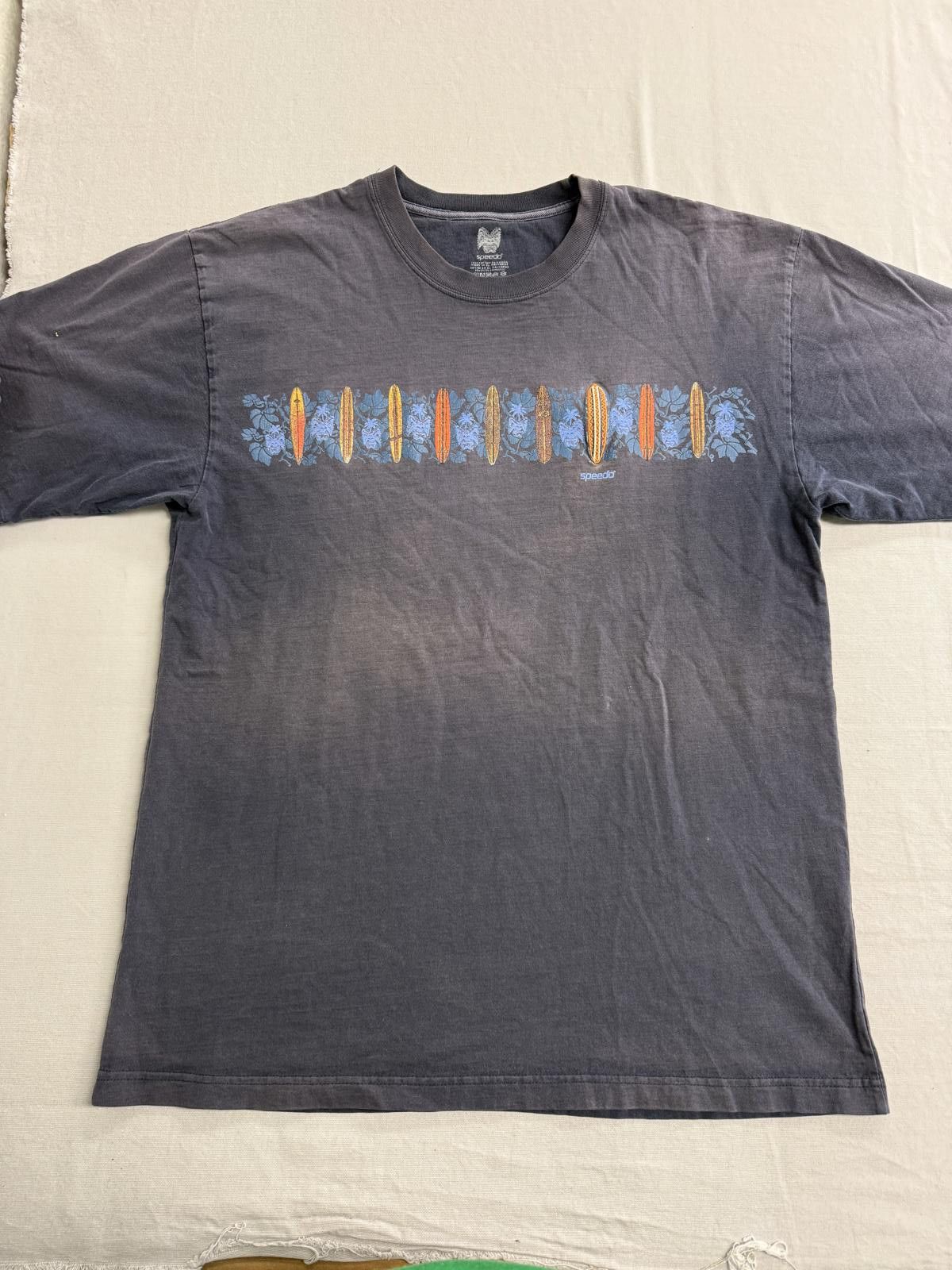 Speedo Faded Y2K Speed Surfing T-shirt Longboard Surfboards Wrap XL Size US XL / EU 56 / 4 - 1 Thumbnail