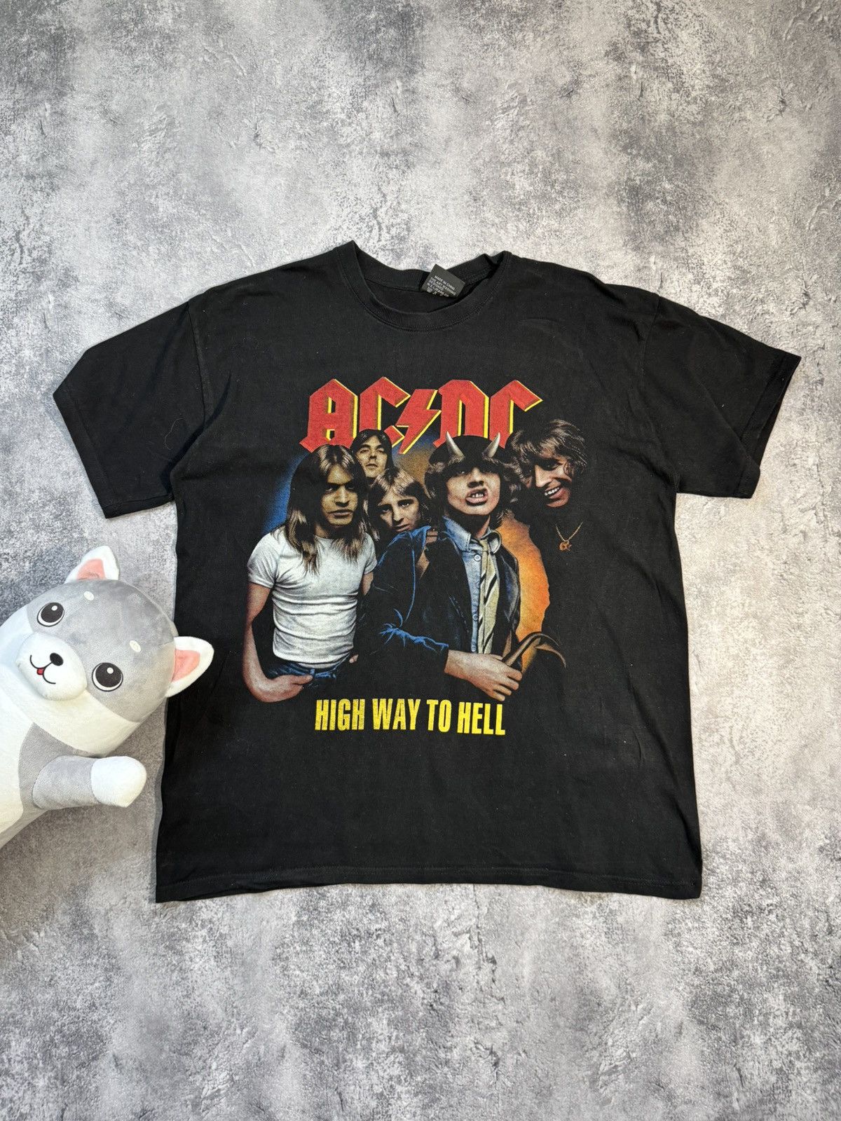 AC/DC × Band Tees × Vintage Vintage ACDC Highway To Hell Graphic Big Logo Black T Shirt Size US XXL / EU 58 / 5 - 1 Thumbnail