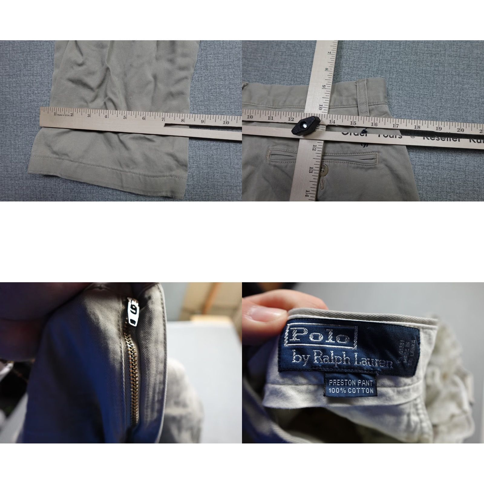 Polo Ralph Lauren Polo Ralph Lauren Pants Mens 34 Beige Chino 5-Pocket Stretch Classic 30in Inseam Casual Straight 34x30 Size US S / EU 44-46 / 1 - 8 Thumbnail