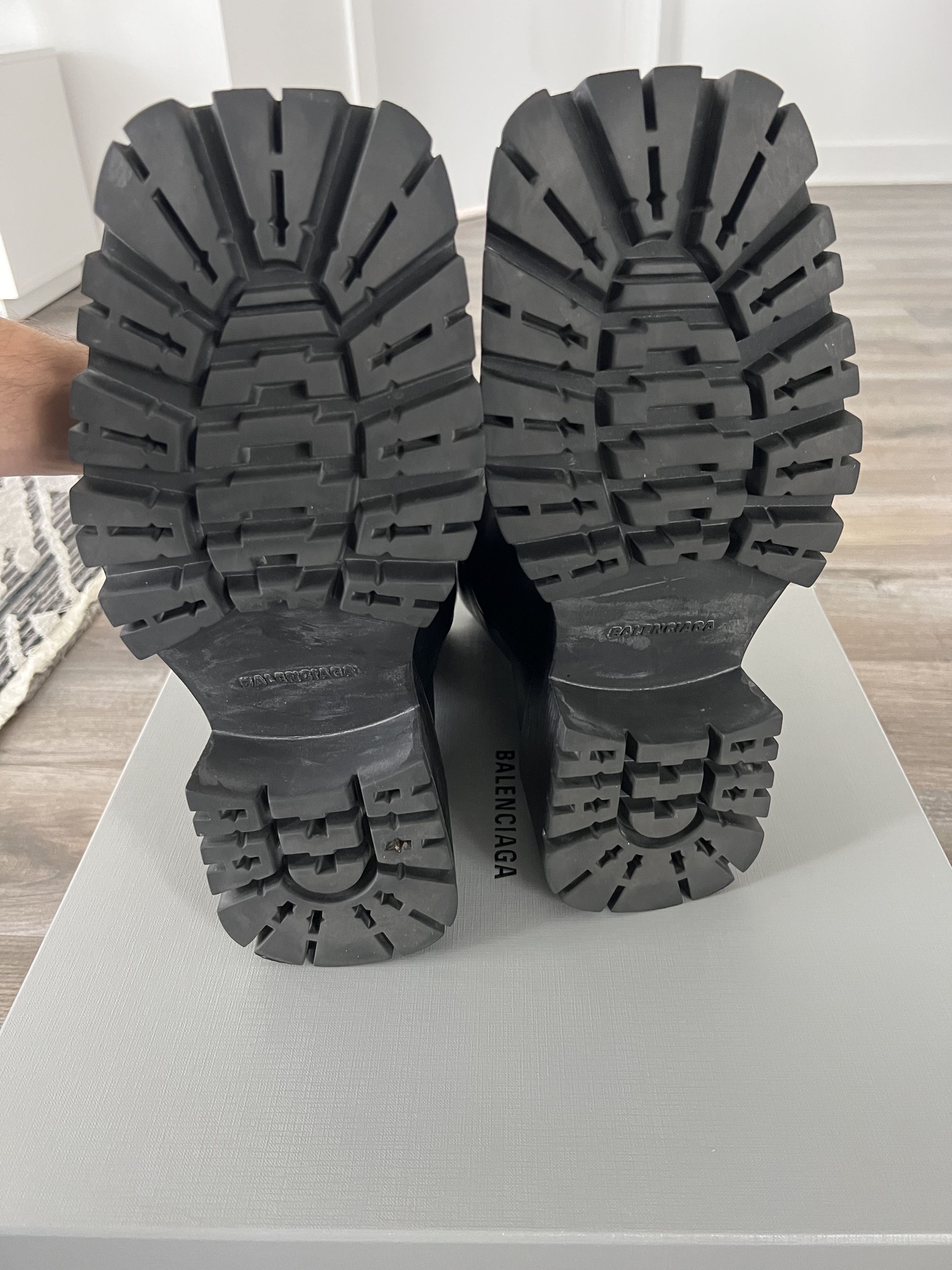 Balenciaga Calfskin Leather Trooper Boots Size US 9 / EU 42 - 3 Thumbnail