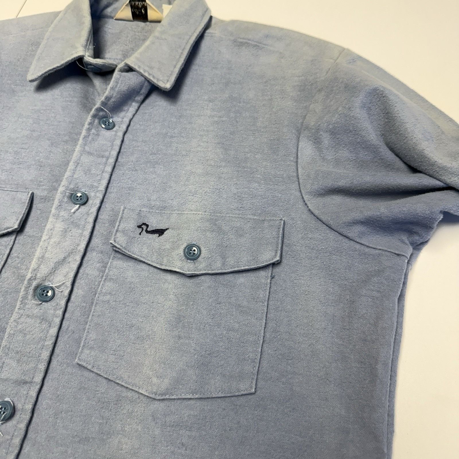 Vintage Vintage Duxbak Shirt Mens Large 22.5x31 Blue Flannel Size US L / EU 52-54 / 3 - 4 Thumbnail