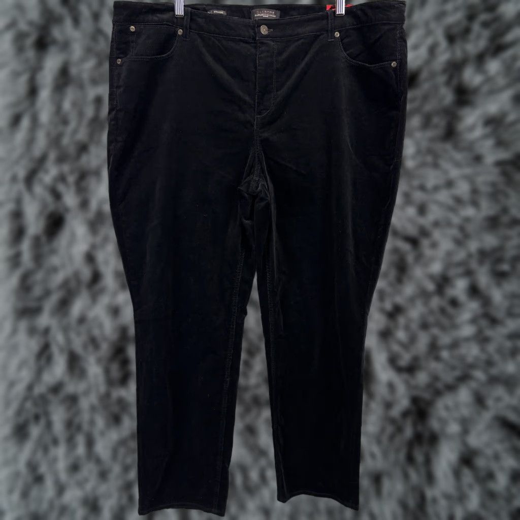 Talbots Talbots 5 Pocket Straight Corduroy Pants 22W Plus Black Women’s Size 40" / US 18 - 1 Thumbnail