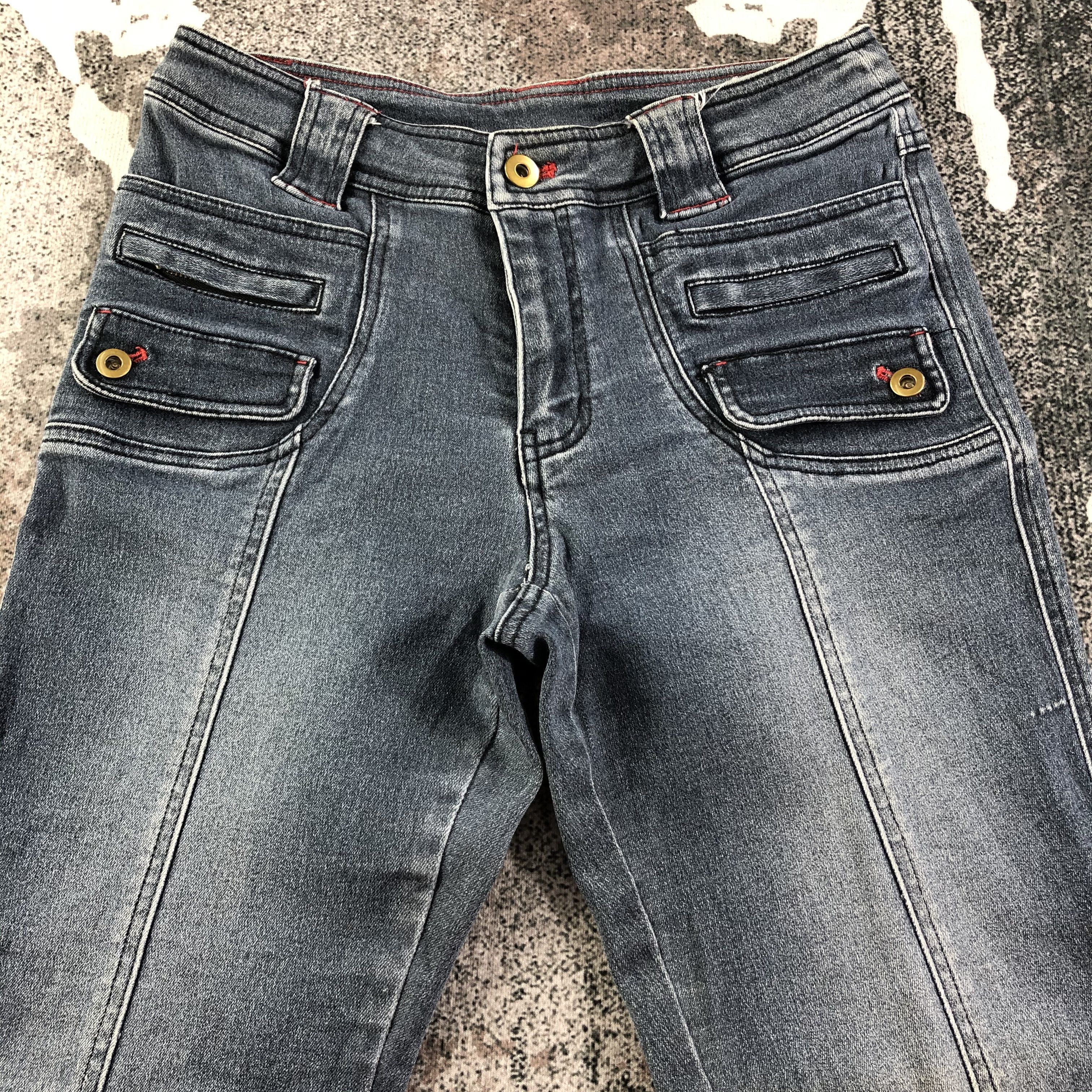 Japanese Brand Unknown Japanese Brand Bush Pants Jeans Faded Blue Denim Size 28" / US 6 / IT 42 - 3 Thumbnail