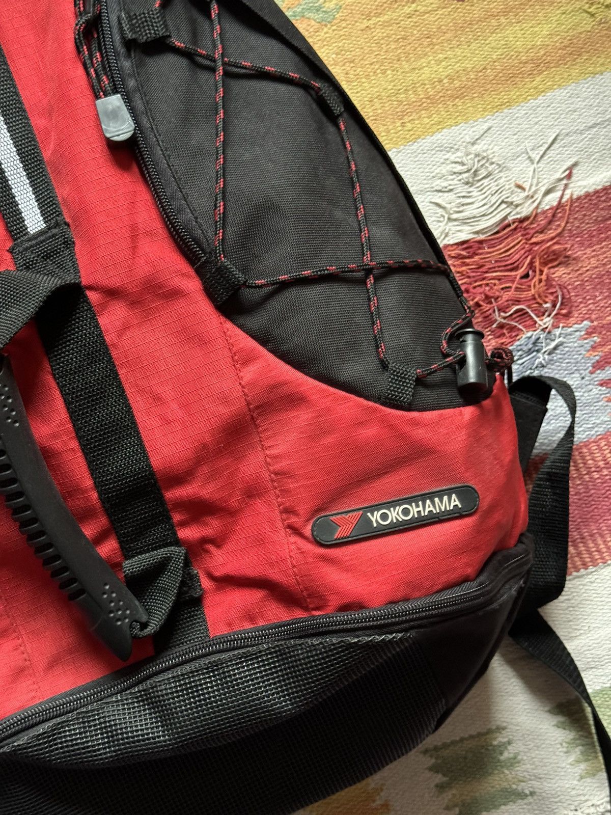 Vintage Vintage 90’s Yokohama Motors Tactical Japanese y2k Backpack Size ONE SIZE - 2 Thumbnail