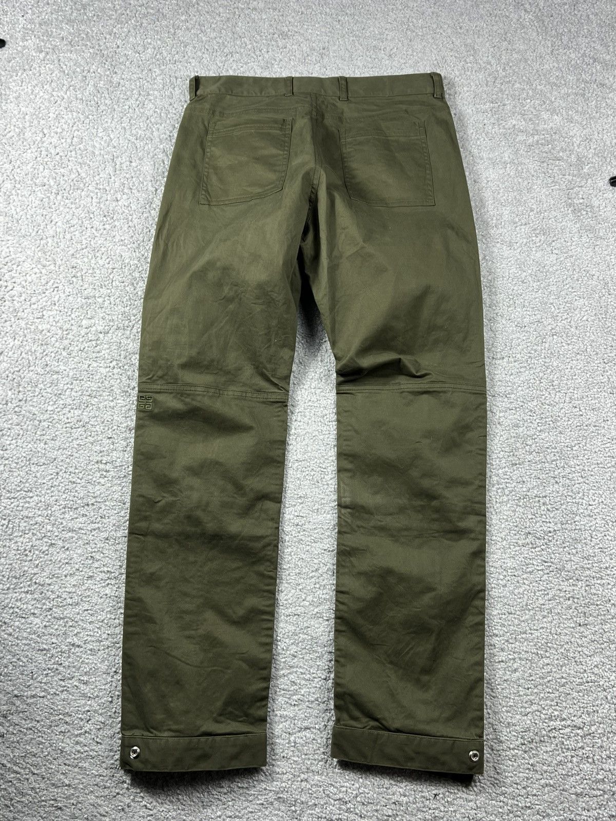 Givenchy Givenchy Zip Detail Pants “Khaki Green” Size US 30 / EU 46 - 14 Thumbnail