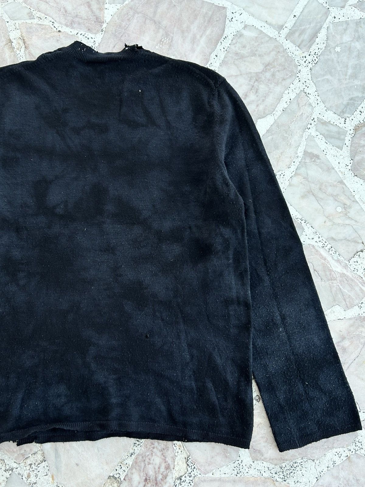 Comme des Garcons Homme Deux CDGHD Wool Fleece Dristresseed Longsleeve Size US L / EU 52-54 / 3 - 13 Thumbnail
