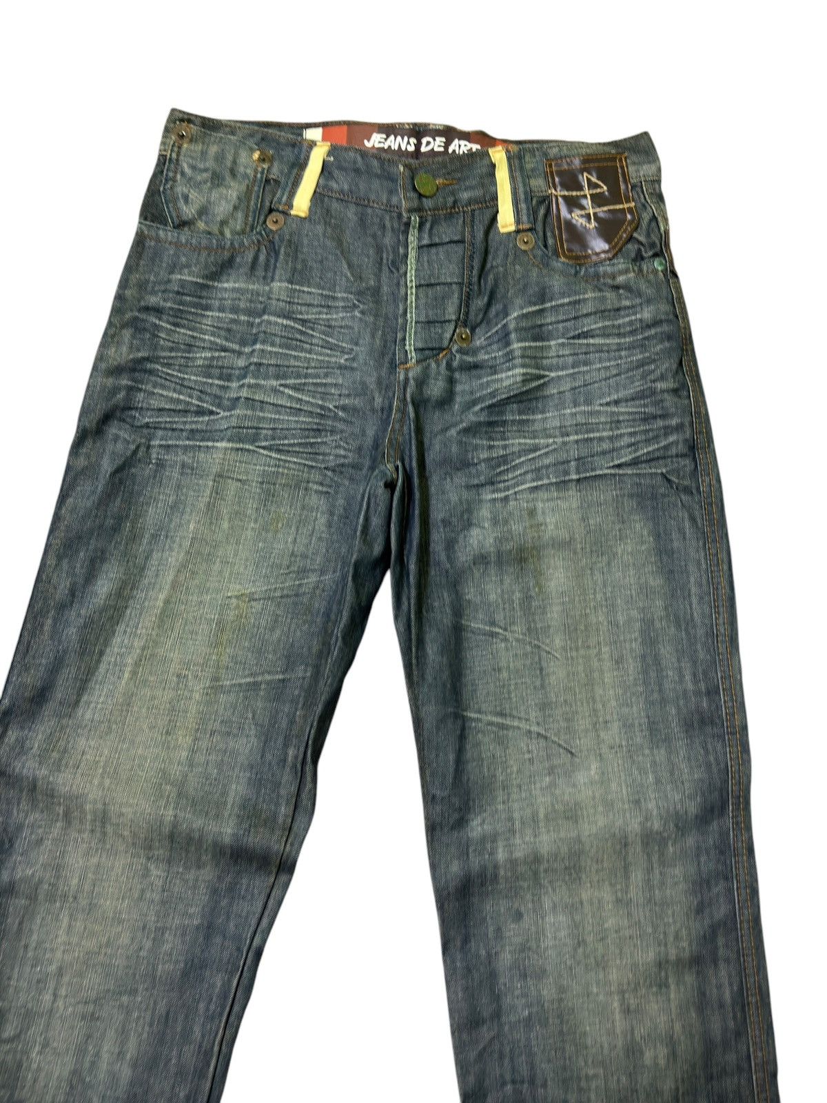 Hysteric Glamour × Japanese Brand × Vintage JEANS DE ART HONEY COMP STYLE BACK BUCKLE DENIM Size US 32 / EU 48 - 5 Thumbnail