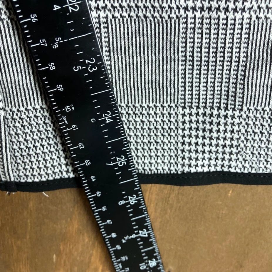 Zara Zara Basic Womens Pants Black White Plaid Pull On Drawstring Pockets Small Size 28" / US 6 / IT 42 - 7 Thumbnail