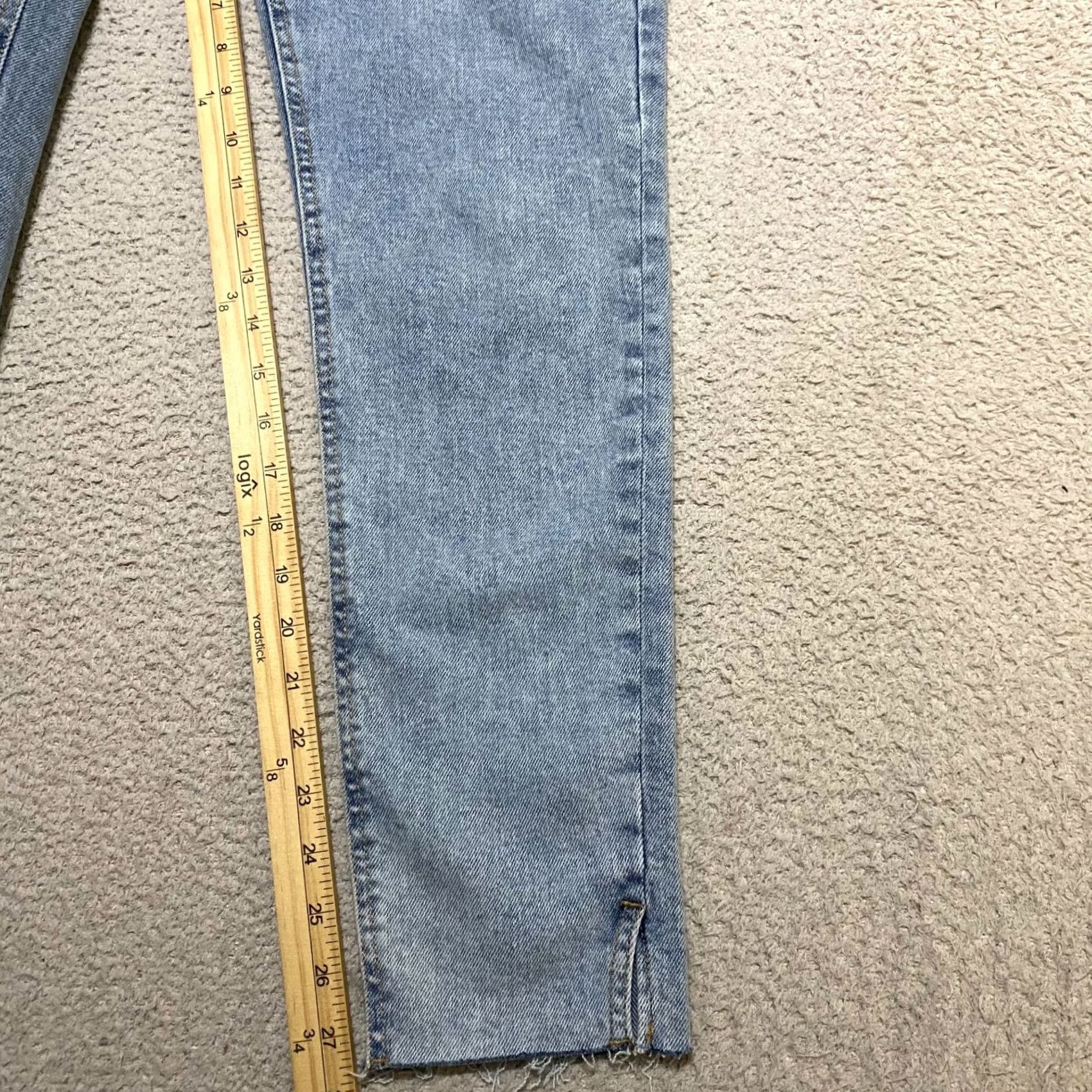 Vintage Kensie Jeans Womens Jeans Blue Denim Medium Wash Kelsey High Rise Skinny Raw Hem Size 6 Slim 5-Pocket Pockets Size 28" / US 6 / IT 42 - 6 Thumbnail