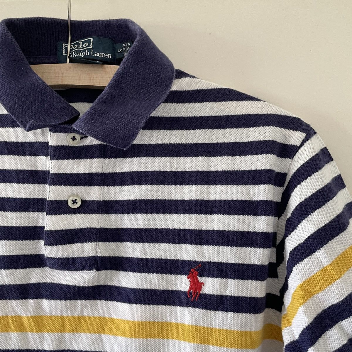 Polo Ralph Lauren Blue/White/Yellow Ralph Lauren Polo Size US S / EU 44-46 / 1 - 3 Thumbnail