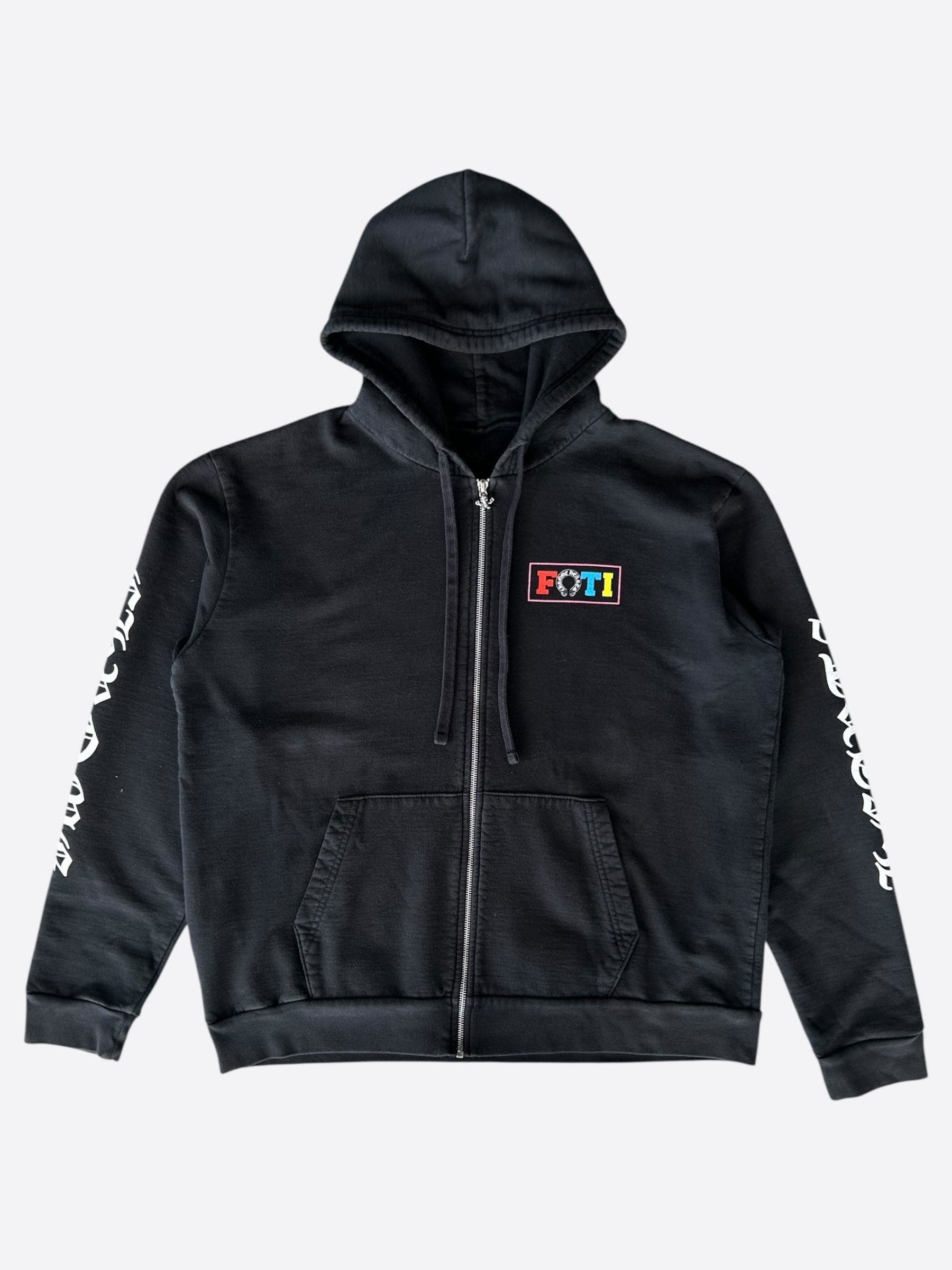 CHROME HEARTS FU CH Letters Zip Up Hoodie ジップ パーカー org.jpg