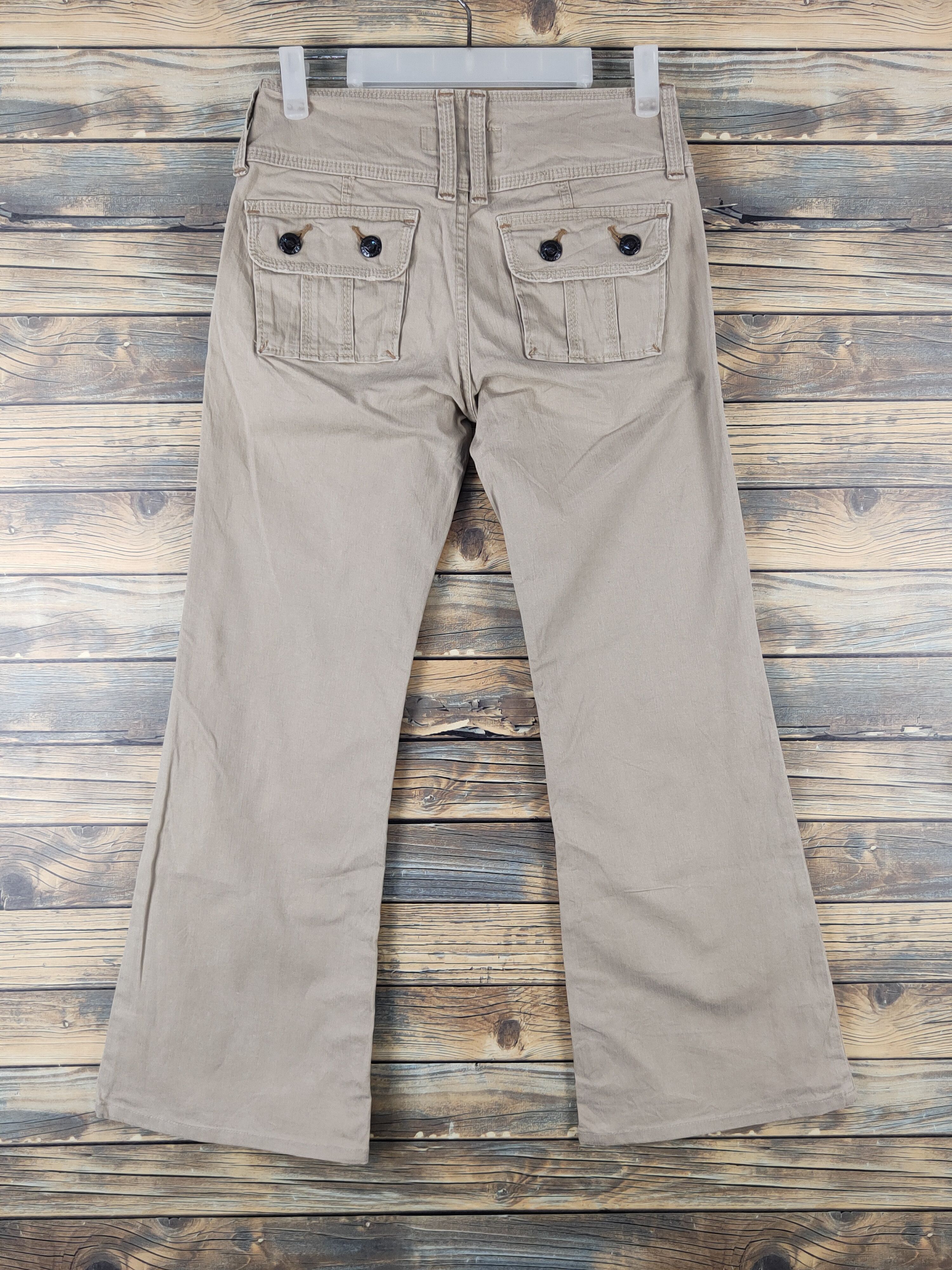 Japanese Brand Brappers Beige Multipocket utility Cargo Pants #W1377 Size 27" / US 4 / IT 40 - 7 Thumbnail