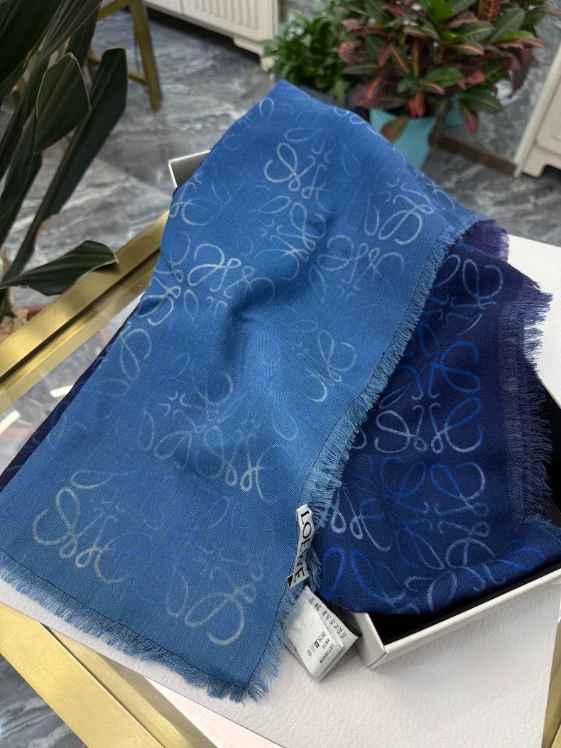 Loewe LOEWE size40*200cm Double-sided gradient color wool scarf Size ONE SIZE - 4 Thumbnail