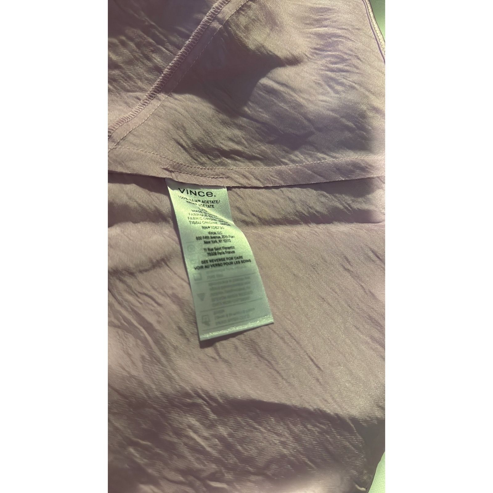 Vince VINCE Crinkled satin maxi dress Lilac Size L / US 10 / IT 46 - 7 Thumbnail