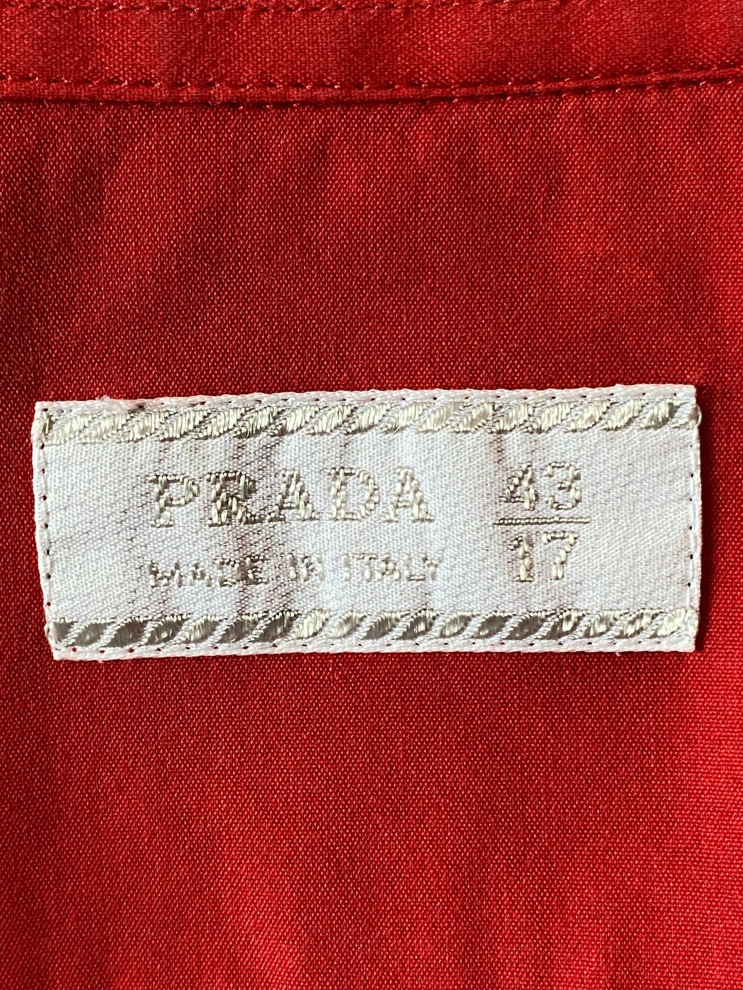 Prada × Vintage Prada Vintage Men's French Cuff Dress Shirt - L Size US L / EU 52-54 / 3 - 7 Thumbnail