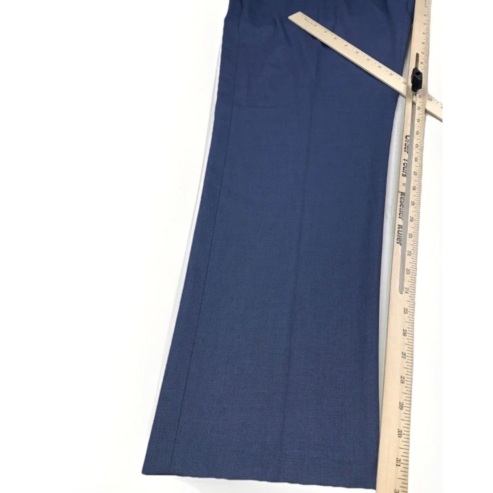 Haggar Haggar Dress Pants Blue 40x32 Luxury Stretch Flex Waistband Straight Fit Men Size US 40 / EU 56 - 6 Thumbnail