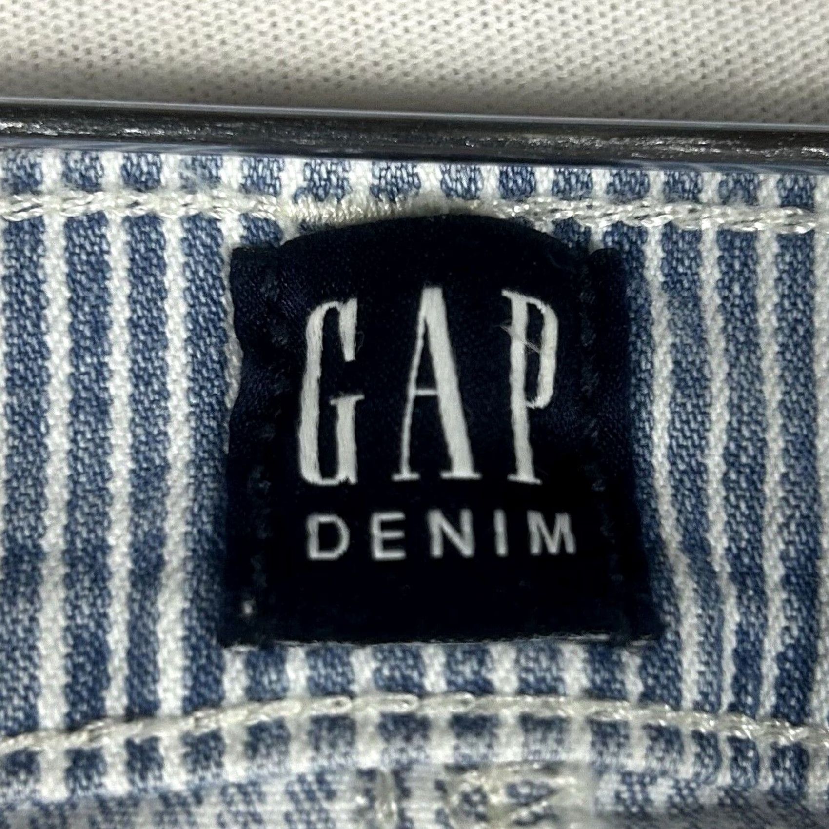 Gap Gap Denim True Skinny Pants Womens Regular Size 25 Striped Blue White Stretch Pants Size 42" / US 20 - 3 Thumbnail