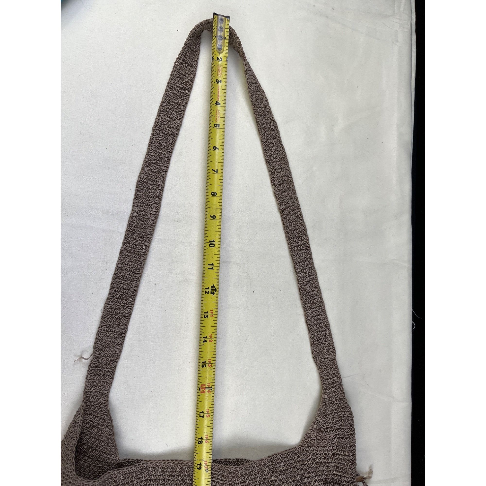 Handmade Handmade Vintage Women's Beige Bucket Shoulder Bag SKU 5180 Size ONE SIZE - 6 Thumbnail
