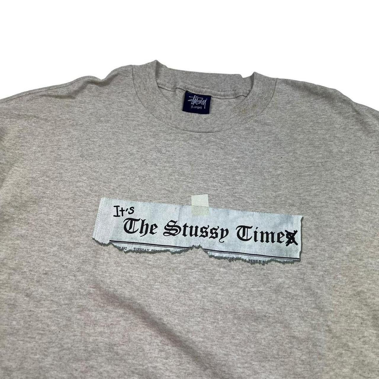 Stussy Vintage 2000s Stussy Newspaper Headline T-Shirt - Large Size US L / EU 52-54 / 3 - 2 Thumbnail