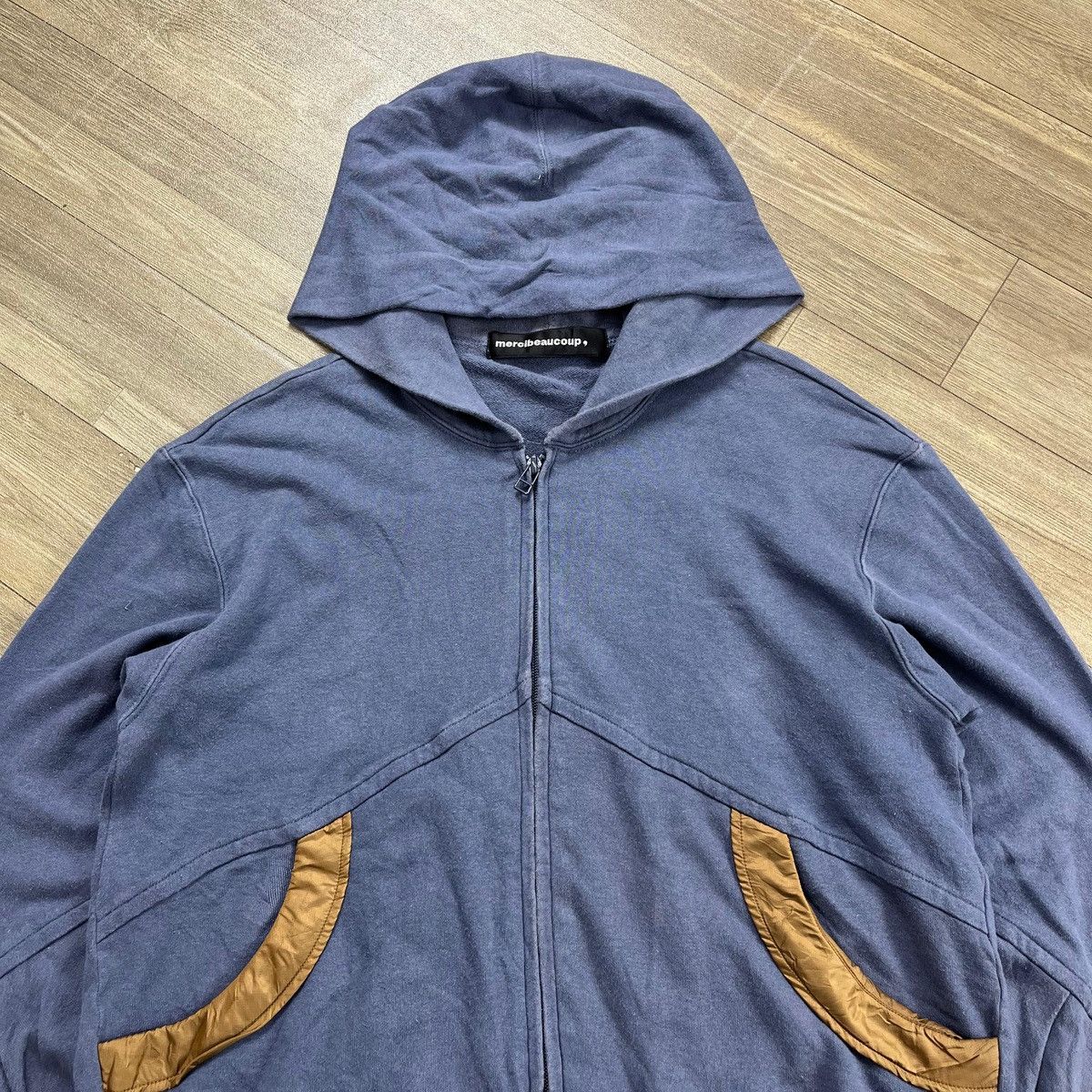 mercibeaucoup Vintage Mercibeaucoup Issey Miyake Zipper Hoodie Japan Boxy Size US L / EU 52-54 / 3 - 3 Thumbnail