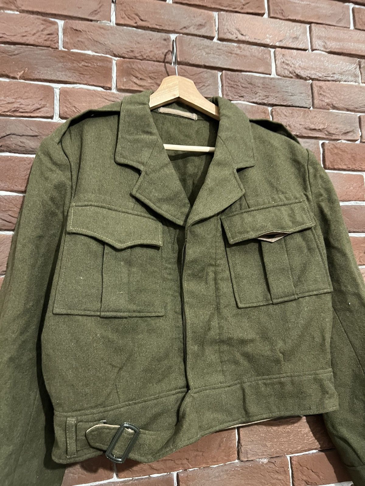 Vintage Vintage 50s Wool Olive Military Jacket Workwear Cropped Size US S / EU 44-46 / 1 - 2 Thumbnail