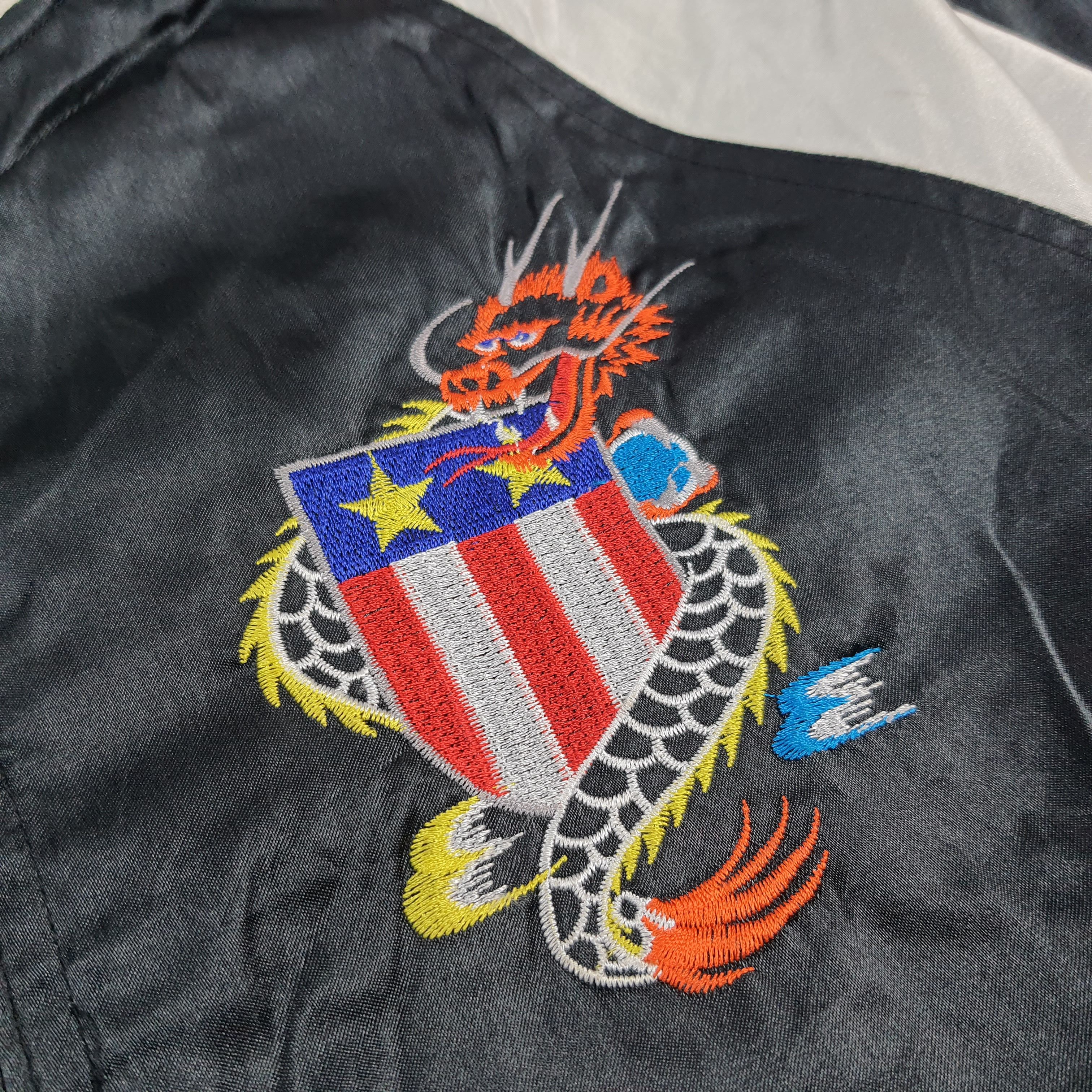 Japanese Brand Reversible Sukajan Bomber American Spirit Shoot One C291N24 Size US M / EU 48-50 / 2 - 6 Thumbnail