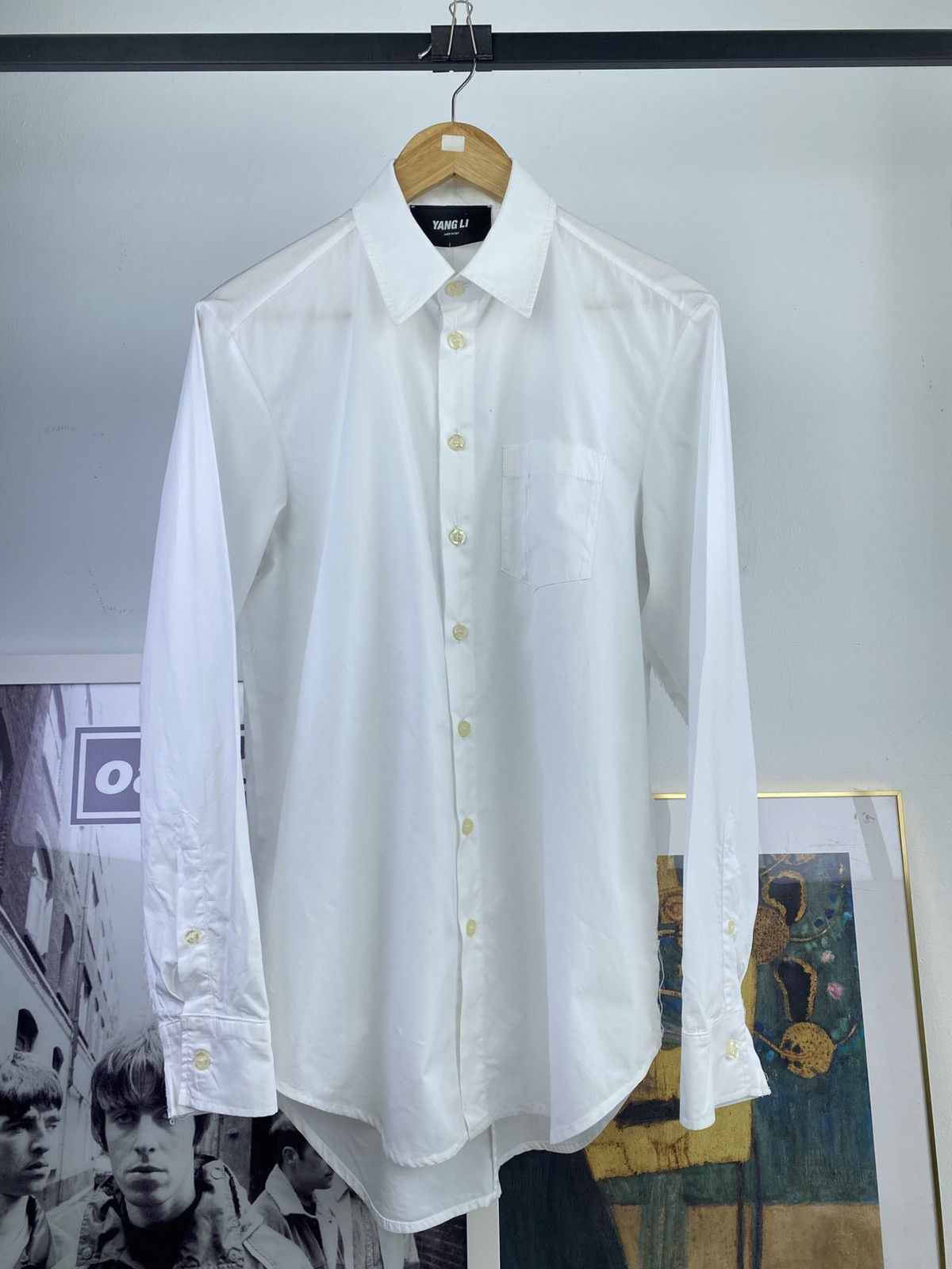 Yang Li AW17 Yang Li Asymetric Back Yoke Rough Edge Button Up Shirt Size US M / EU 48-50 / 2 - 1 Thumbnail