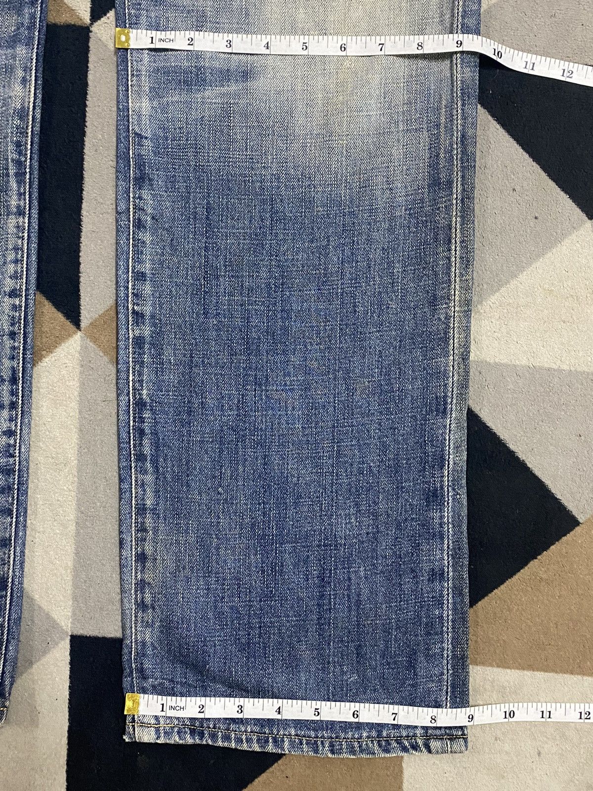 Levi's Vintage Levis553 Blue Wash Distresse Loose Jeans Size US 30 / EU 46 - 13 Thumbnail