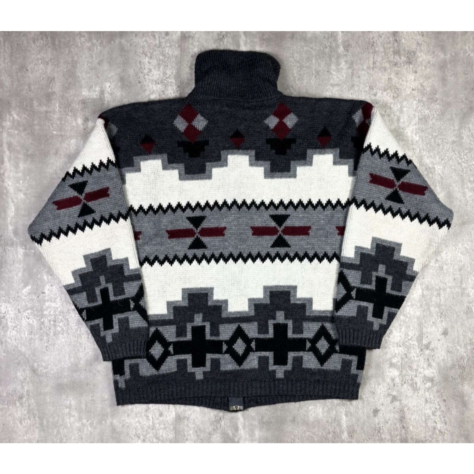 Vintage VINTAGE Towncraft Full Zip Knitted Sweater Adult Large Acrylic Cottagecore Size US L / EU 52-54 / 3 - 2 Thumbnail